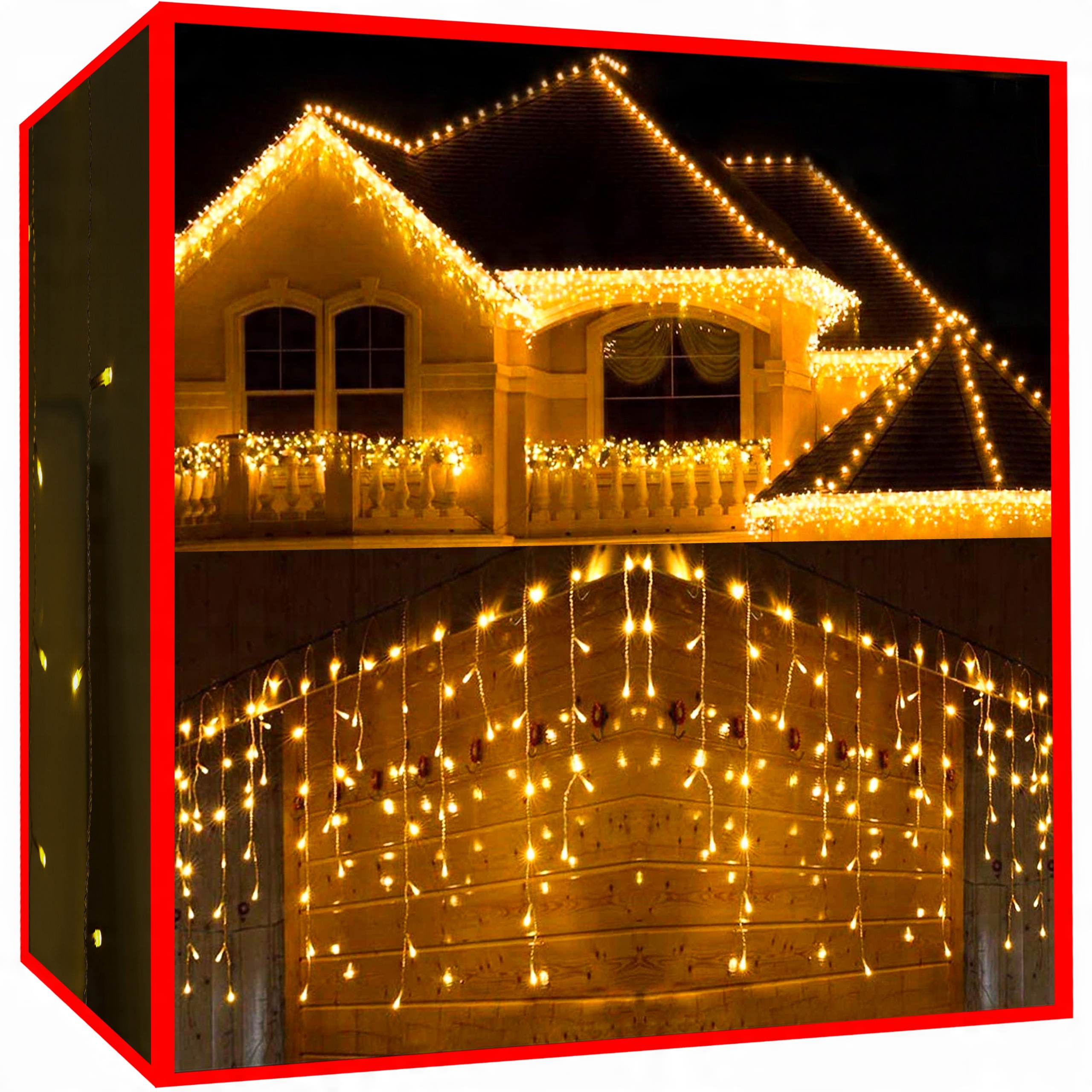 

Sople Kurtyna Świetlna 300 Led Lampki Wew Zew XXL