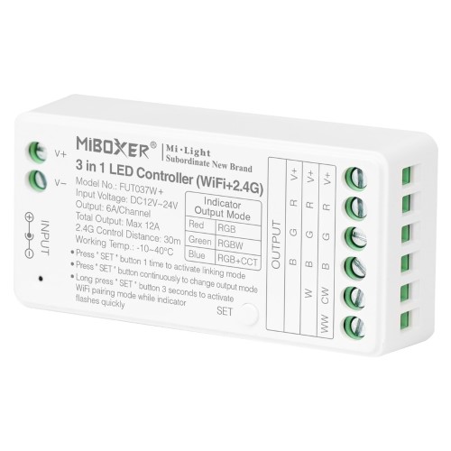 5m Zestaw taśma LED COB RGB+CCT 16W 24V Wi-Fi Długość 5 m