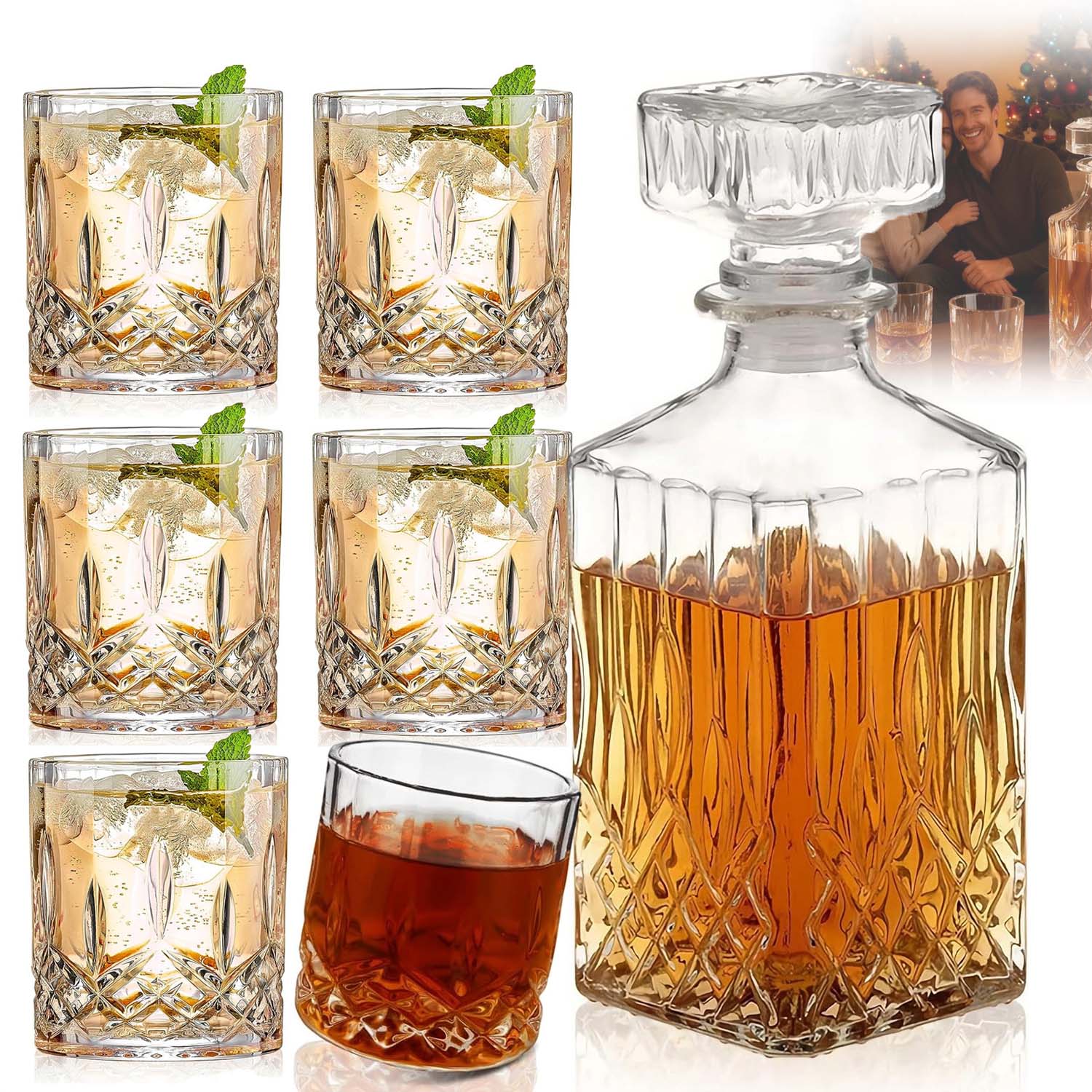 Karafa 6 Skleniček Na Whisky Sada Na Whisky Dárek Pro Chlapa K Narozeninám