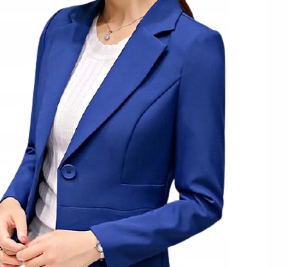 MD tmavě modré sako chrpa XL