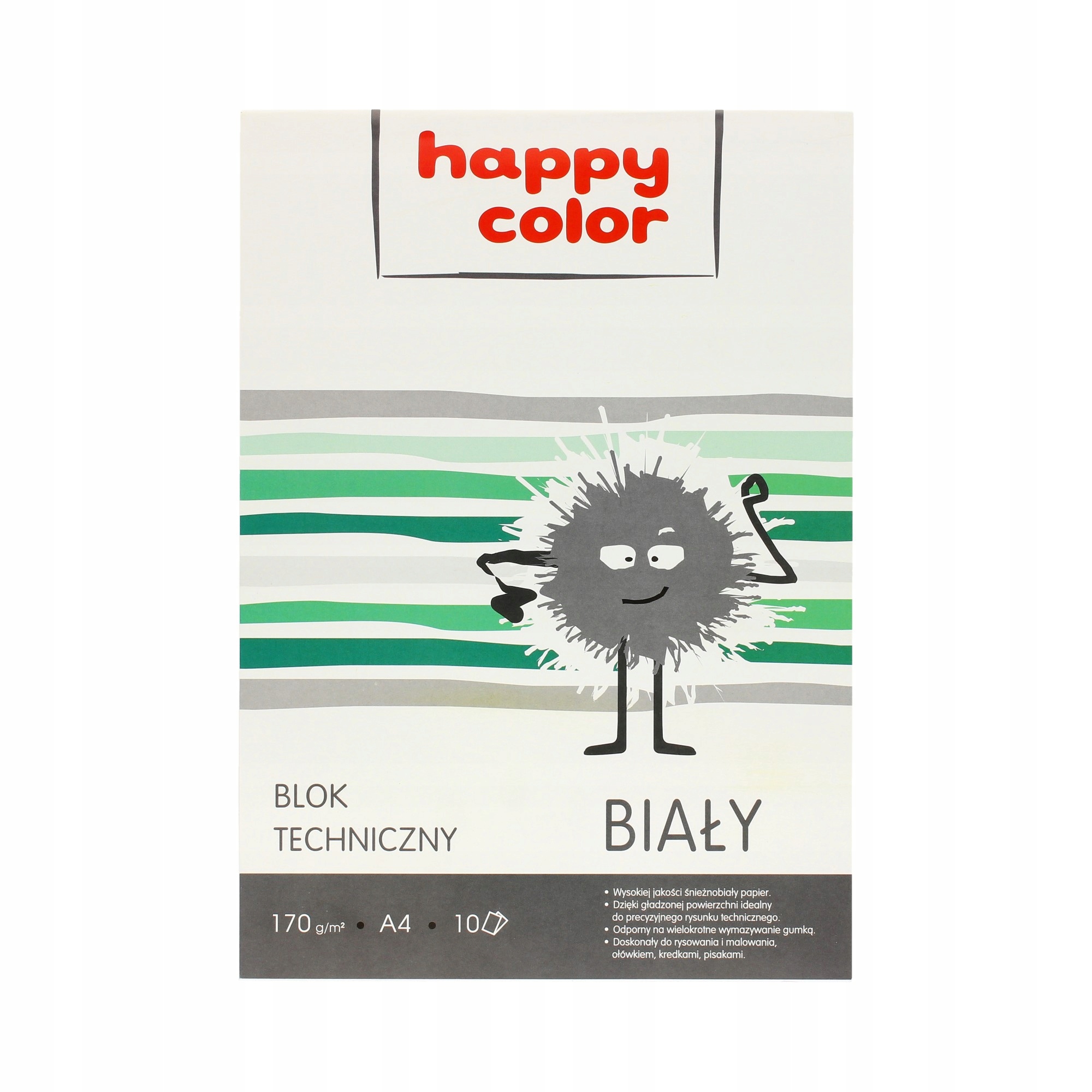 

Blok techniczny A4/10 biały 170g Happy Color