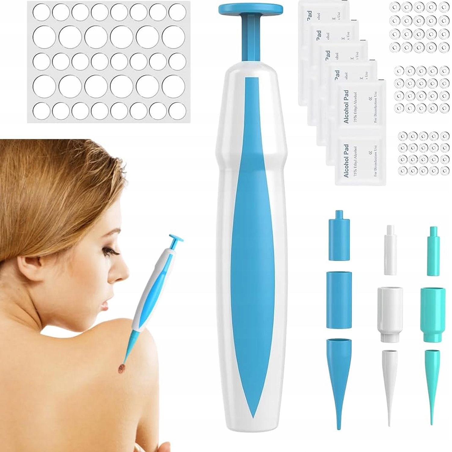 2 V 1 Sada nástrojů pro automatické odstraňování kožních výrůstků Zařízení