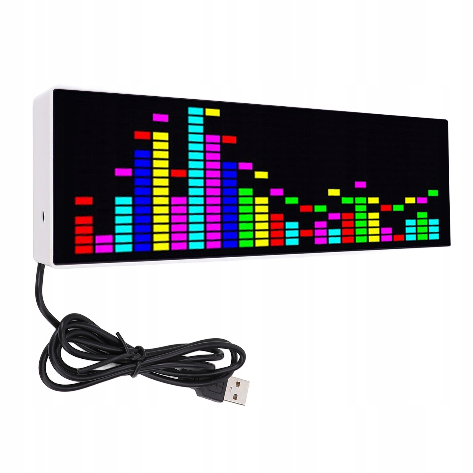 Led Panel Displej Hudebního Spektra Digitální Usb 16x24 Rgb 7 barev