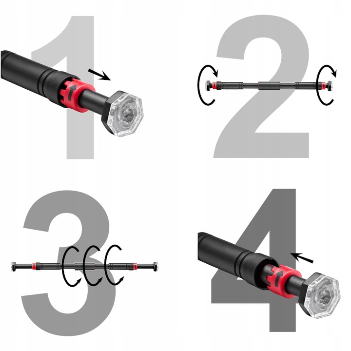ROZPOROWY DRĄŻEK DO PODCIĄGANIA/DO ĆWICZEŃ STALOWY EAN (GTIN) 70344745