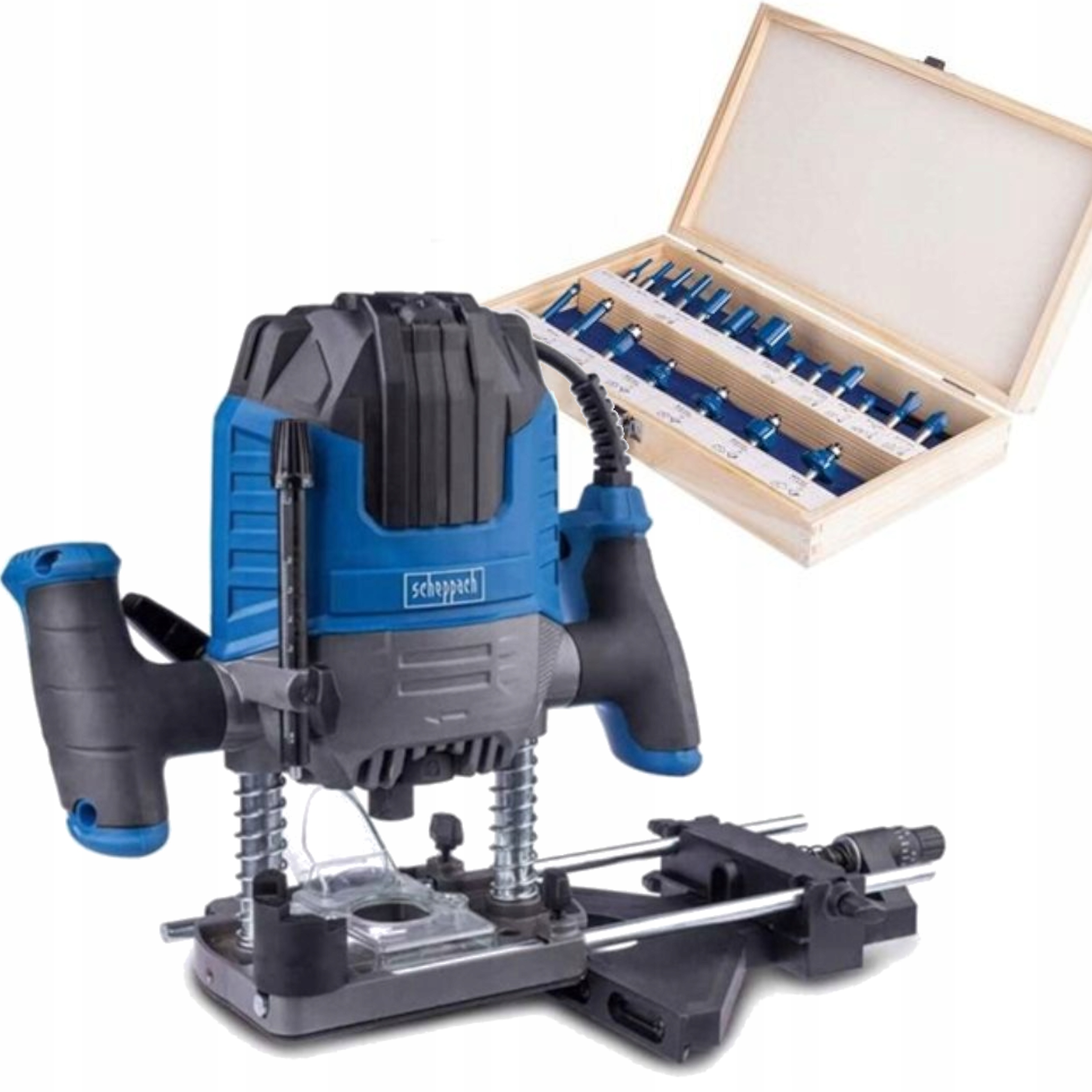 SCHEPPACH Frezarka górnowrzecionowa WRT1200 + zestaw frezów w walizce