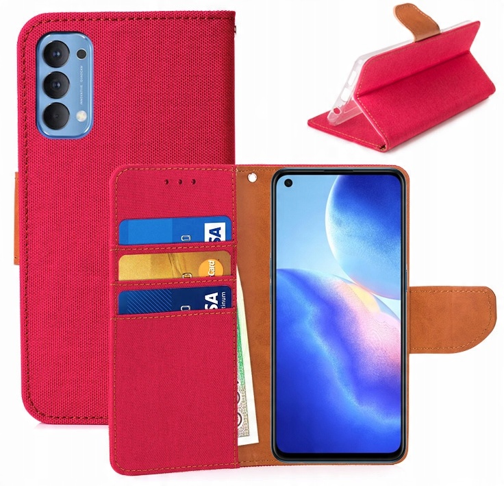 

Etui Portfel Canvas Do Oppo Reno 5 4G / 5G