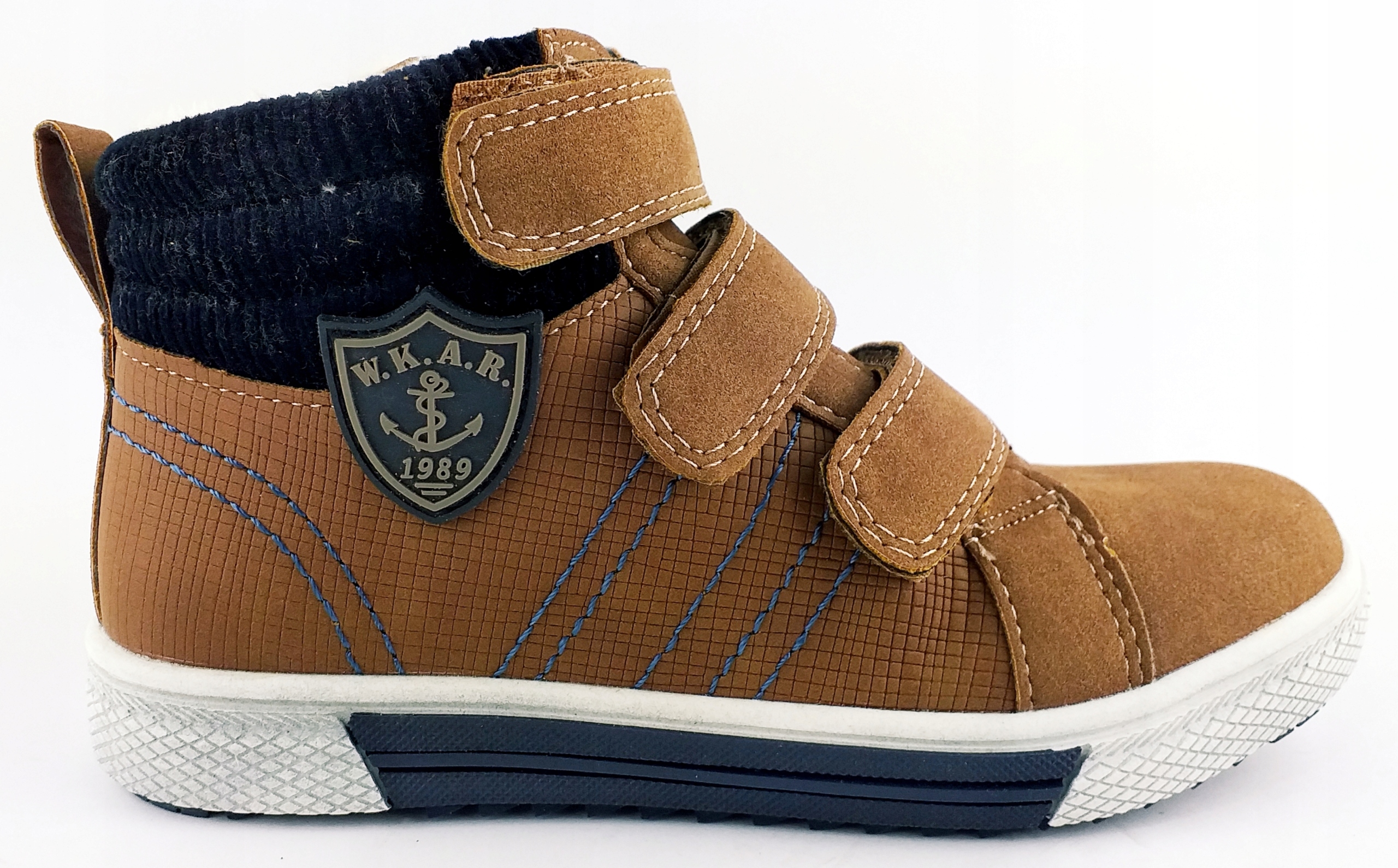 AMERICAN CLUB BUTY ZIMOWE TRAPERY RZEP CAMEL 34