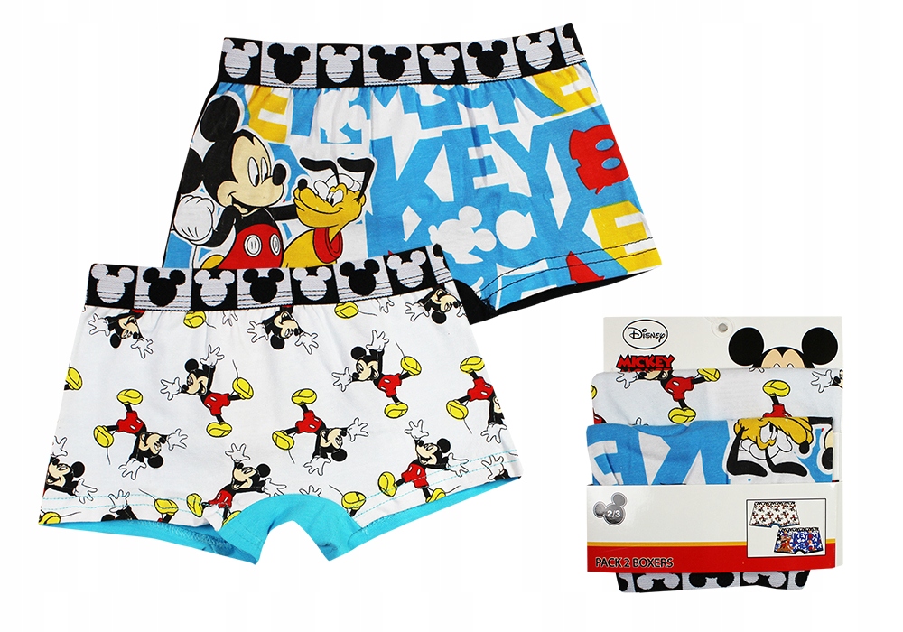 

Myszka Mickey Bokserki Dla Dziecka 2-PAK 6/8LAT