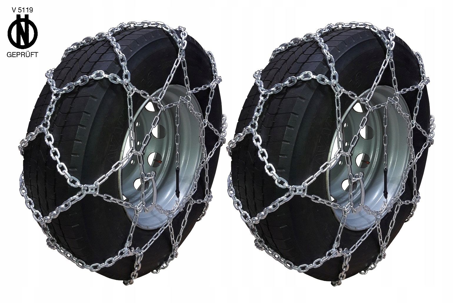 Łańcuchy śniegowe na koła auto ciężarowe TIR 315/75 R24.5 ONORM V5119