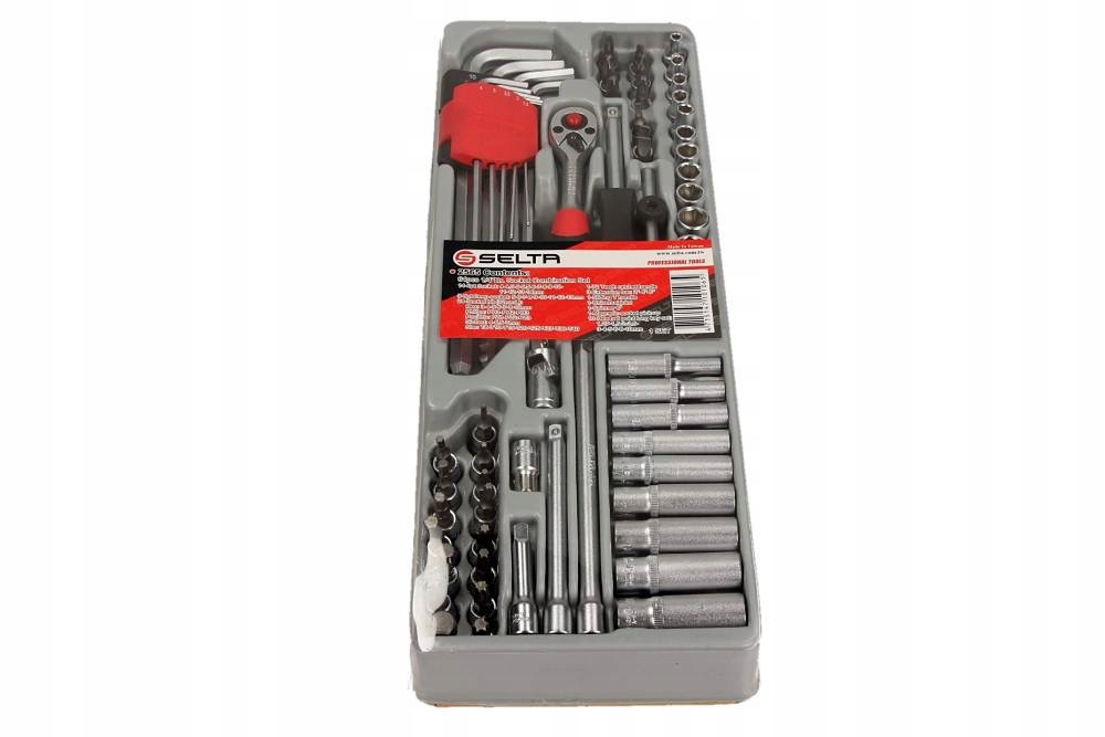 Selta ZESTAW NARZĘDZI 1/4" 64 CZĘŚCI, MODUŁ 1/3 Marka Selta