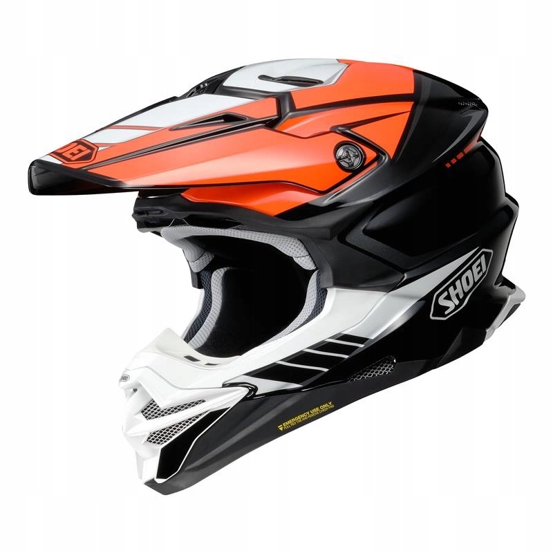 Prilba cross Shoei Vfx-wr 06 Jammer TC-8 čierna oranžová biela Darčeky