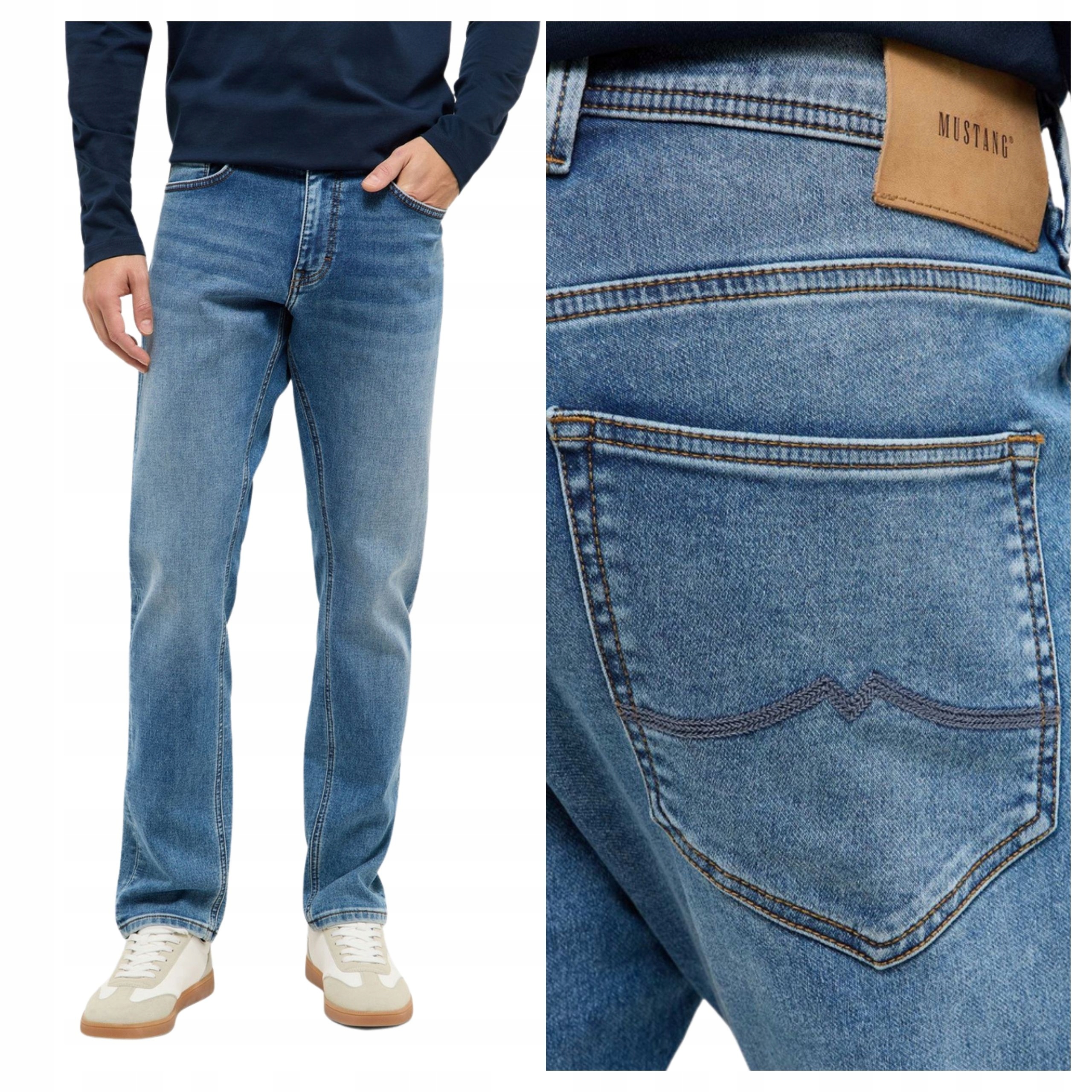 Pánské džínové kalhoty Mustang Oregon Slim Modré Denim W34 L32