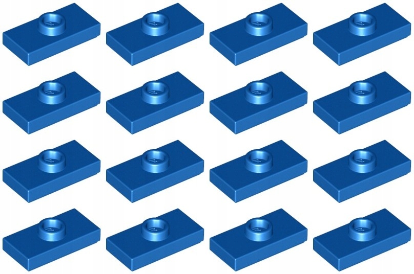 

Lego 15573 Płytka 1x2 niebieska (5g) 16 szt