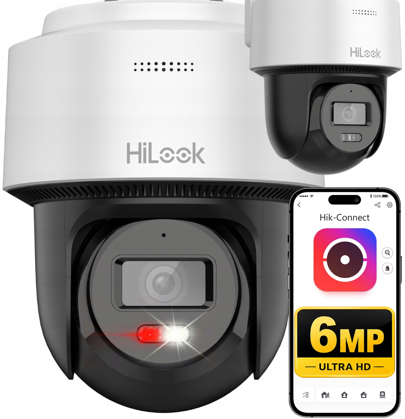 Ip Kamera Otočná 6MP 3K+ Full Color Dual Light Hilook Od Hikvision Poe