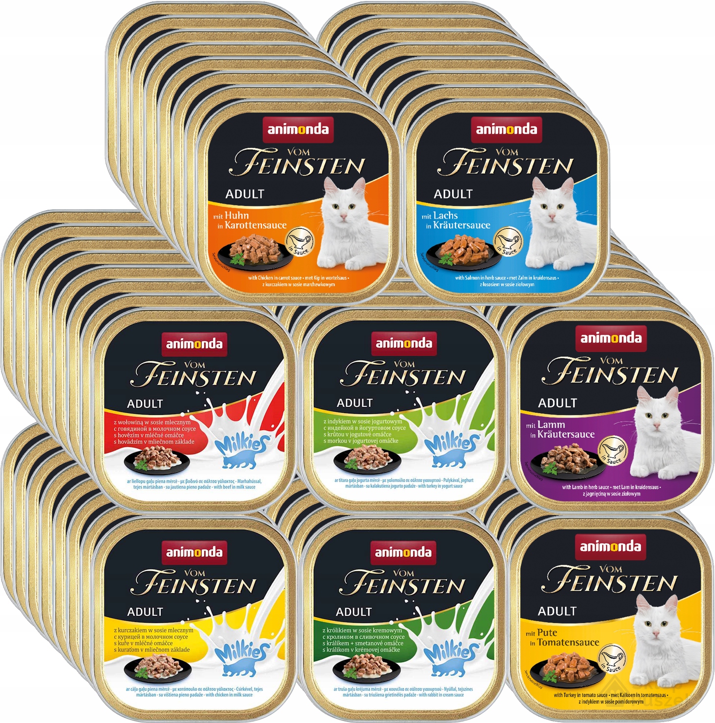 Animonda Kočka vom Feinsten Milkies Adult Kousky V Omáčce tácek 128x100g