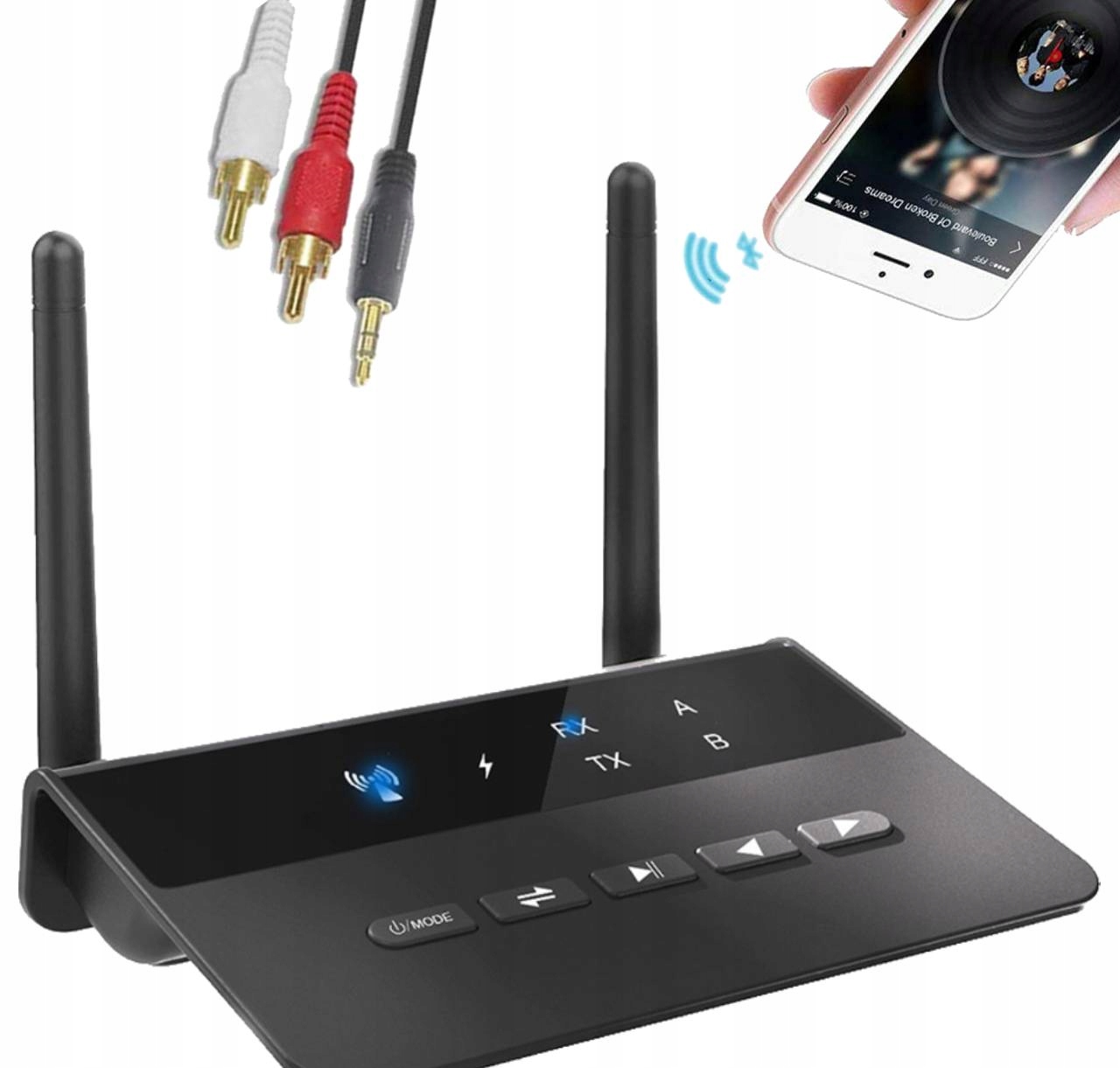 Bluetooth Vysílač pro Tv hi-fi věžová sluchátka Apt-x do 30 m