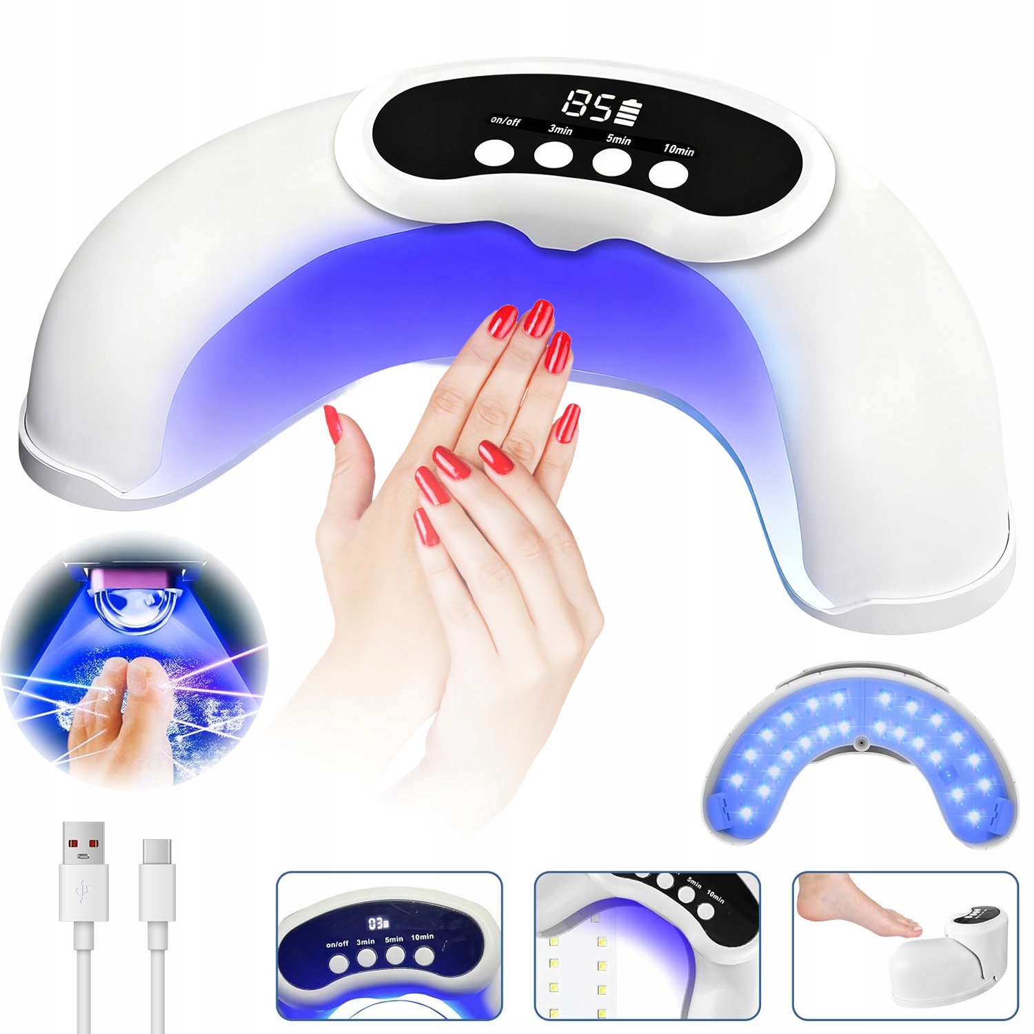 Laserové Zařízení Pro Léčbu Mykózy Nehtů Bezbolestné 470NM+905NM