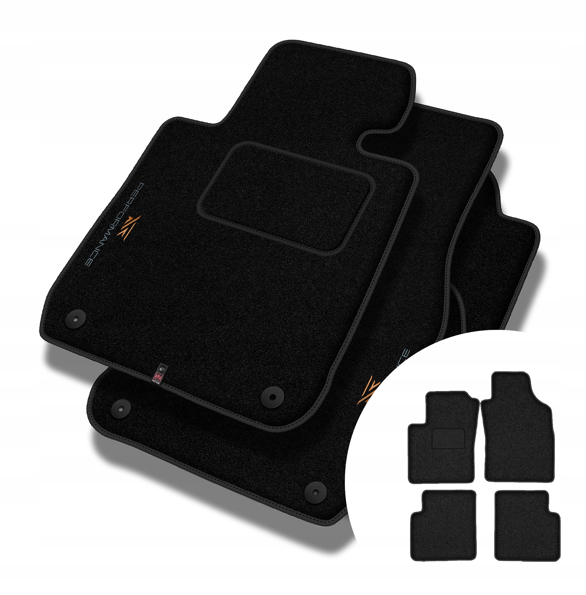 Velurové koberce Performance pro Fiat Panda II 2003-2012