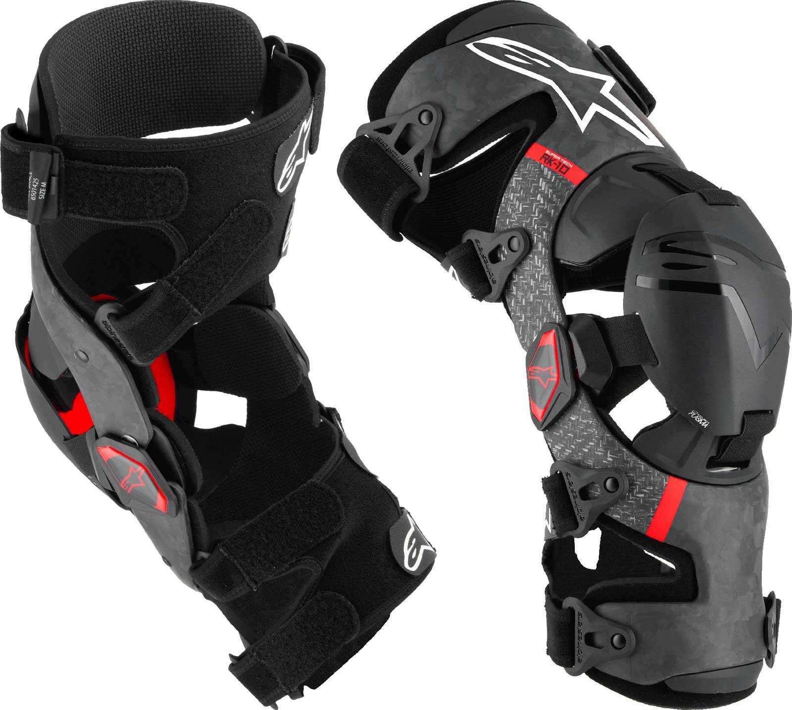 Kolenné Ortézy Alpinestars Supertech RK-10 Plasma Black/red L