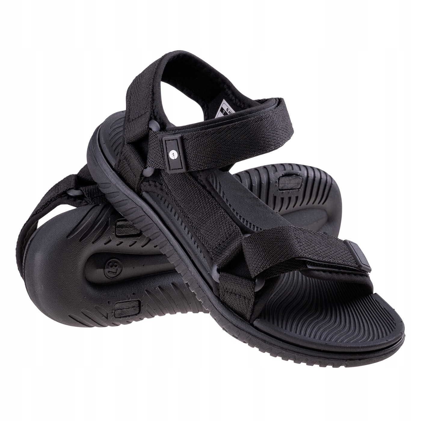 Dziecięce sandały sportowe Hi-tec Apodis Teen Black czarne na rzepy 36
