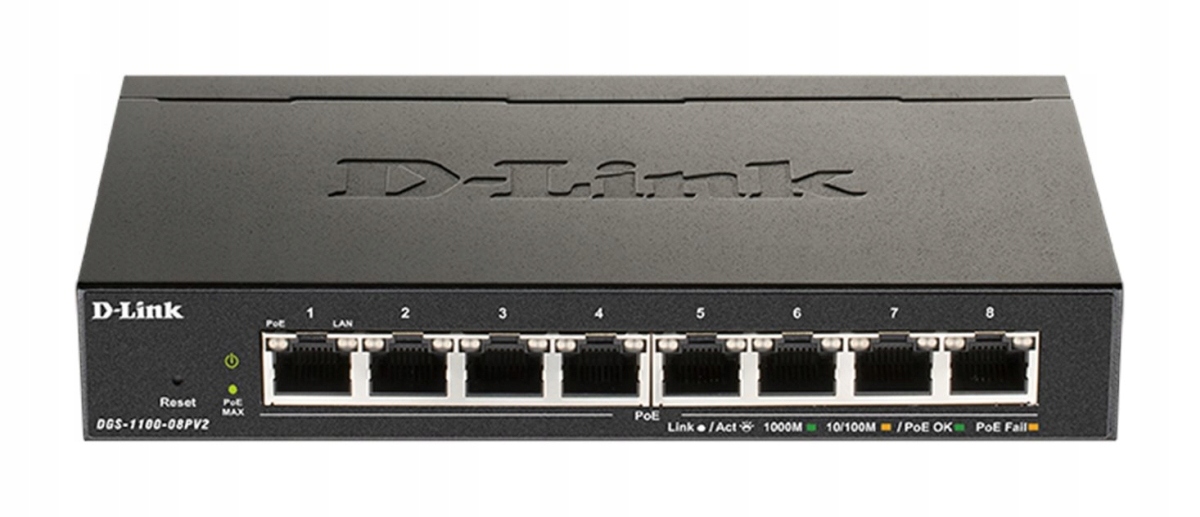 D-Link Smart switch DGS-1100-08PV2 8xGE PoE