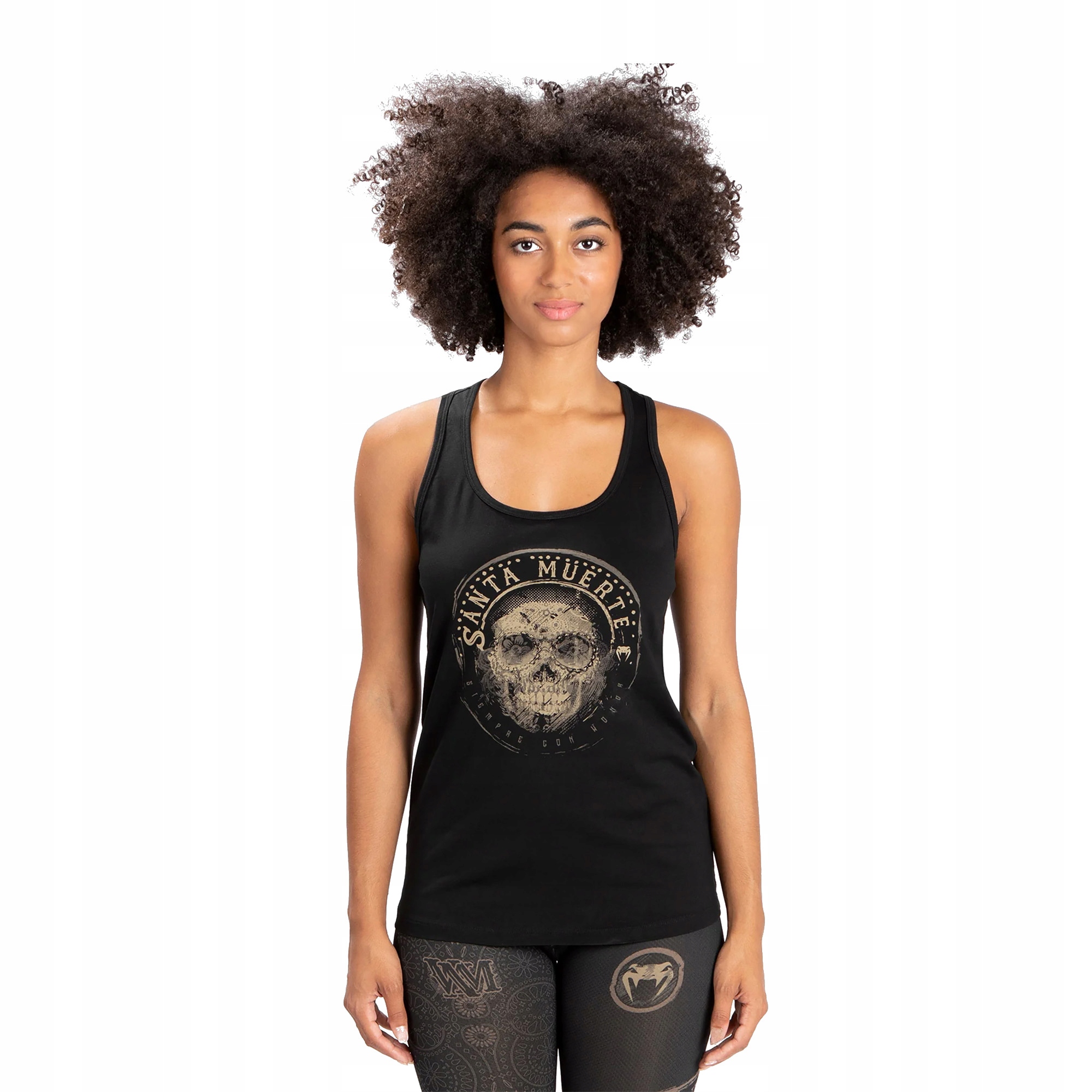 Tank top damski Venum Santa Muerte Dark Side black/brown XS