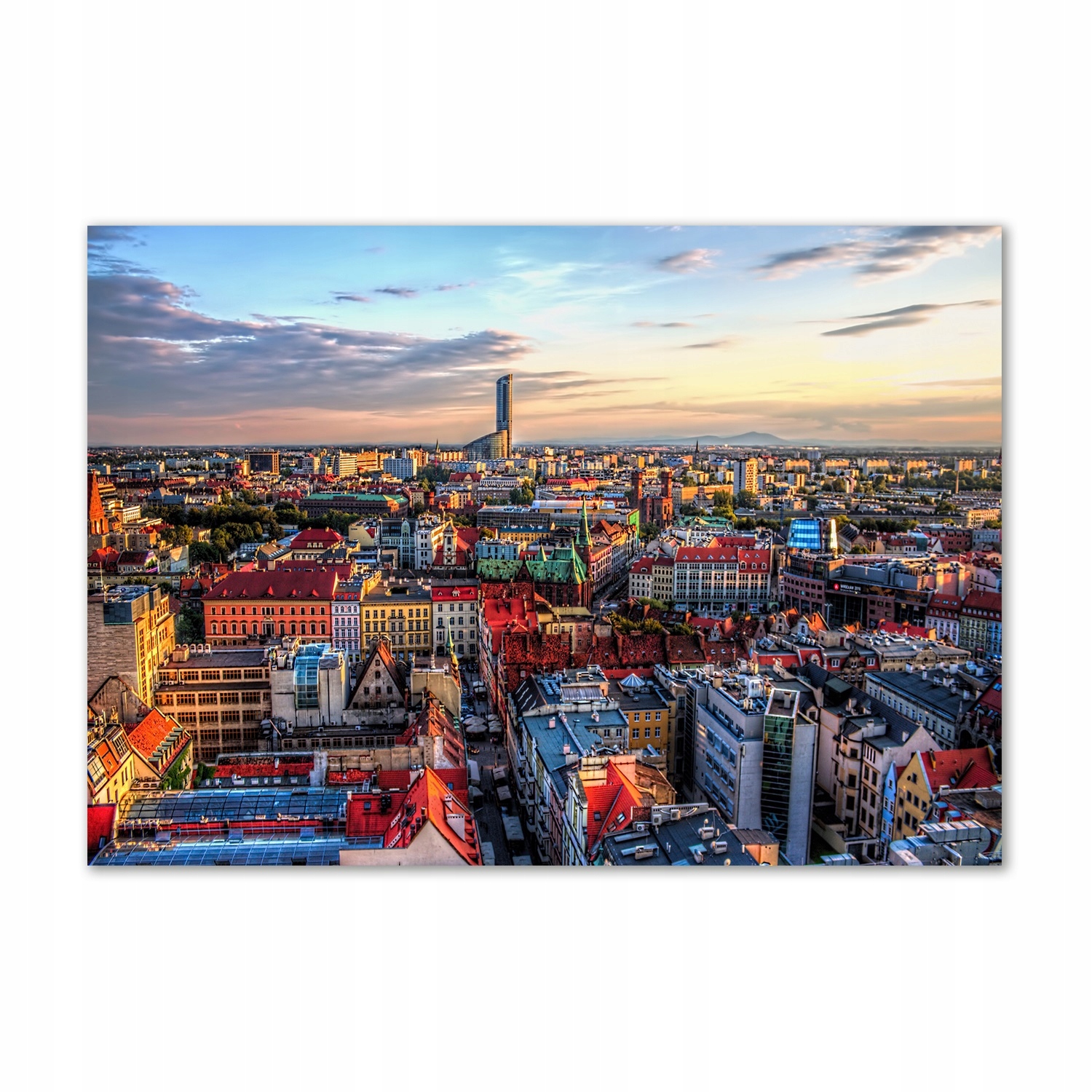 

Foto obraz szklany Panorama Wrocławia 100x70