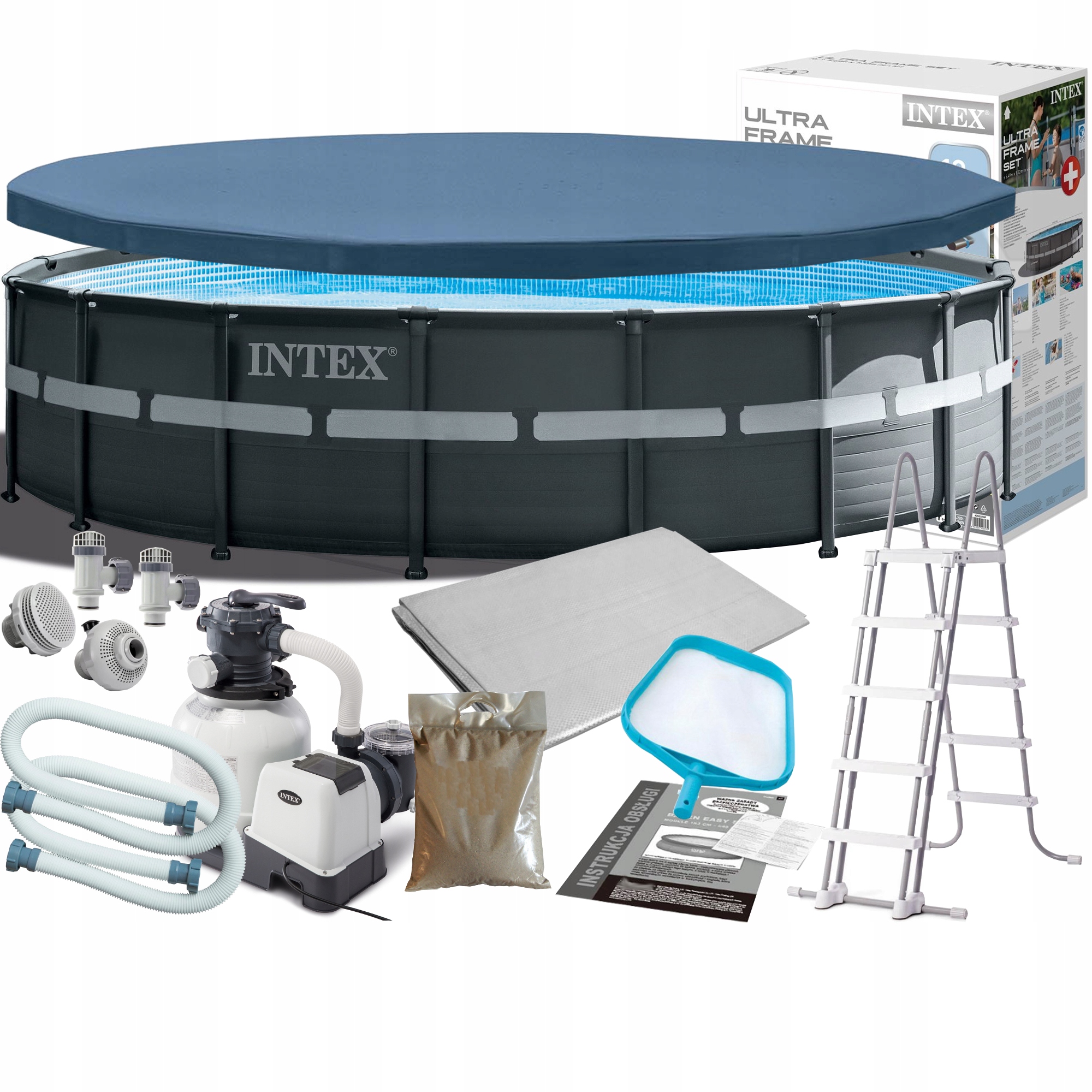 

Basen Ogrodowy Stelażowy Intex 9w1 549x132cm