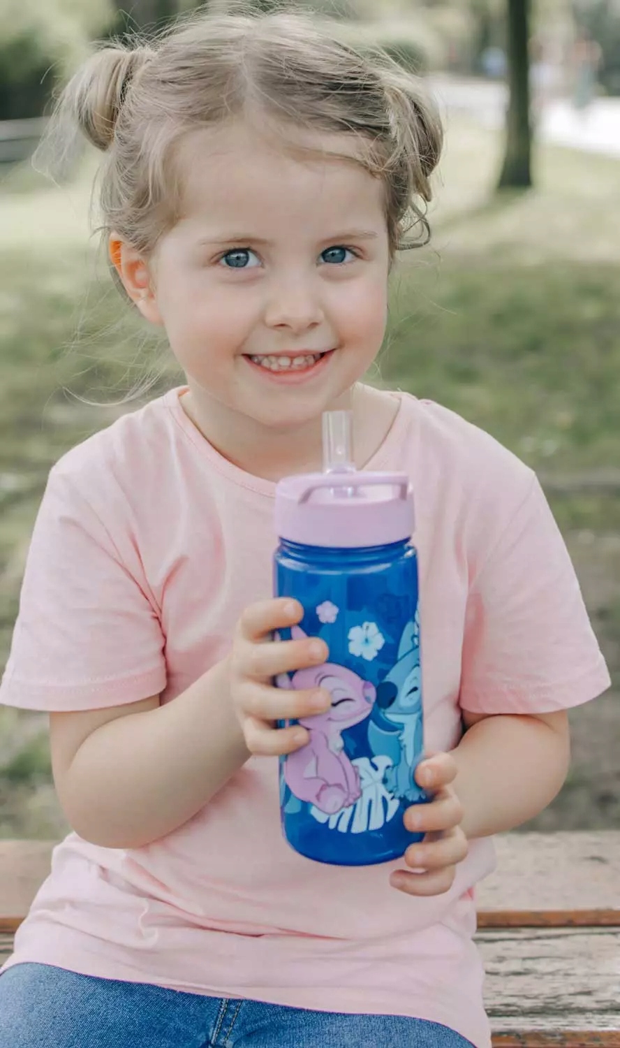 BIDON NA WODĘ 500ml ŚNIADANIÓWKA Z PRZEGRÓDKAMI STITCH STICH ANDZIA ANGEL Pojemność 500 ml