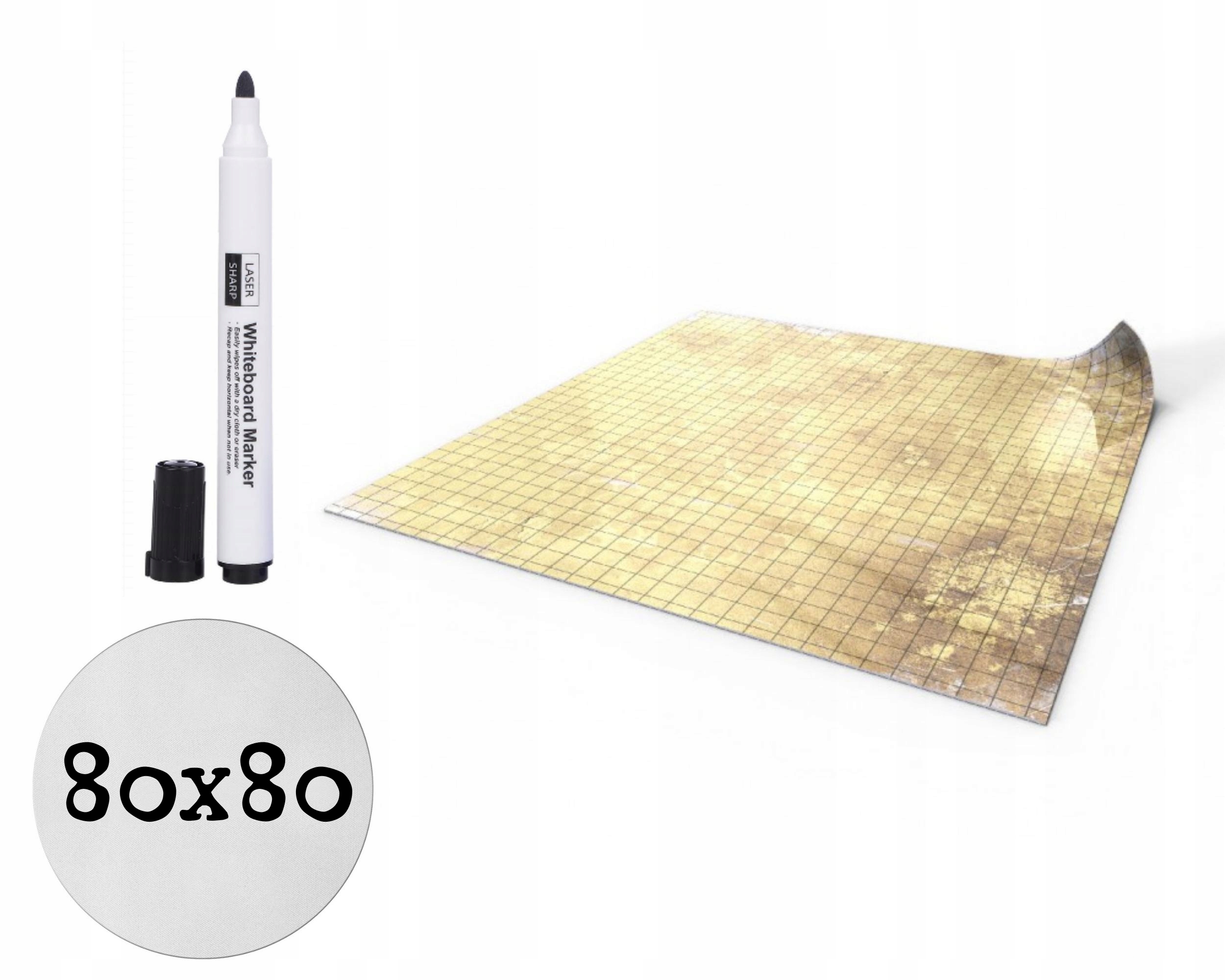 POLE BITWY MATA ZMYWALNA 80x80 CM KRATKA