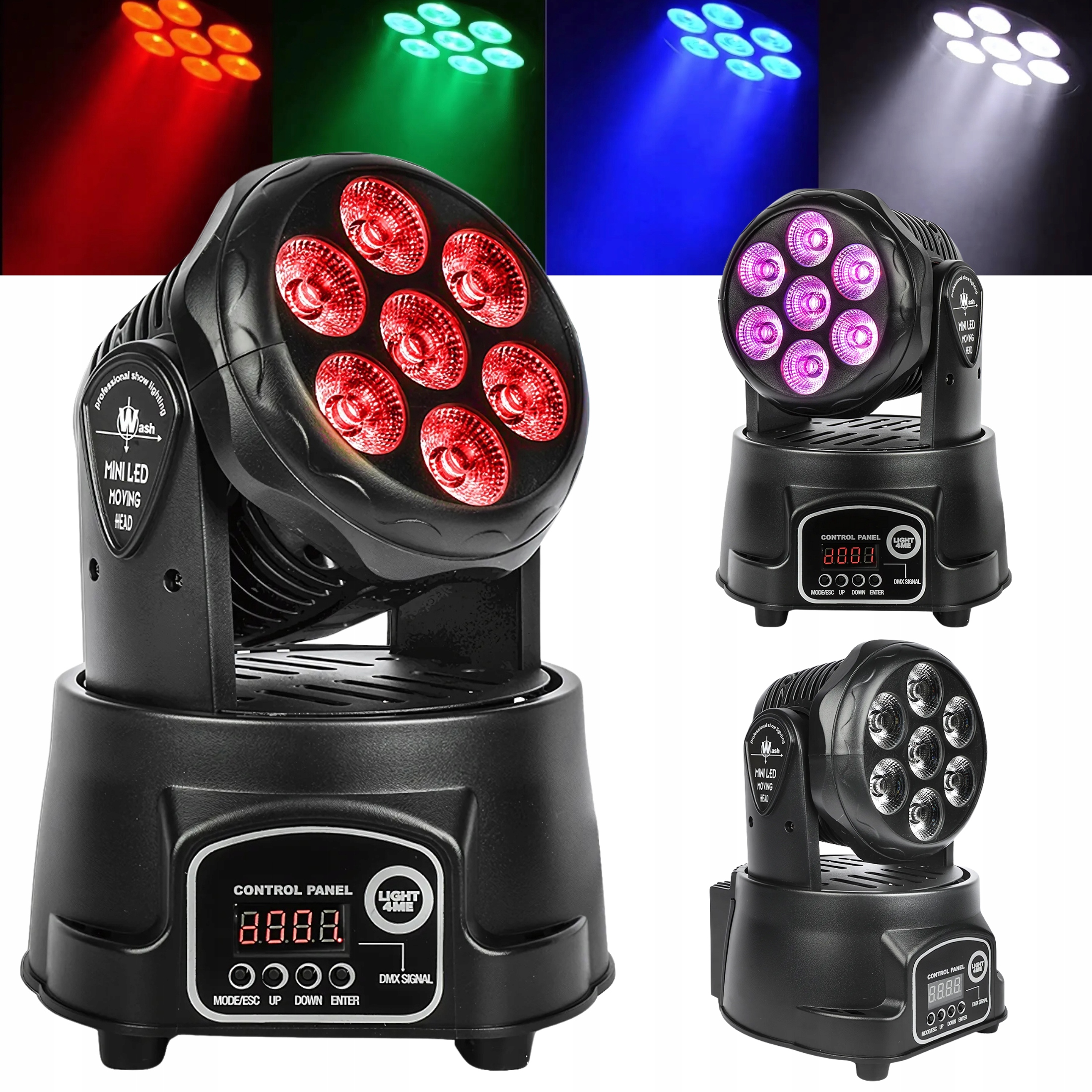 Pohyblivá Hlava Led Scénické Světlo Reflektor Led Wash 7x8W Rgbw