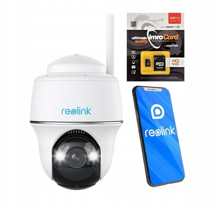 Kamera Reolink Argus Pt Ultra 8MP Wifi5G+KARTA 128
