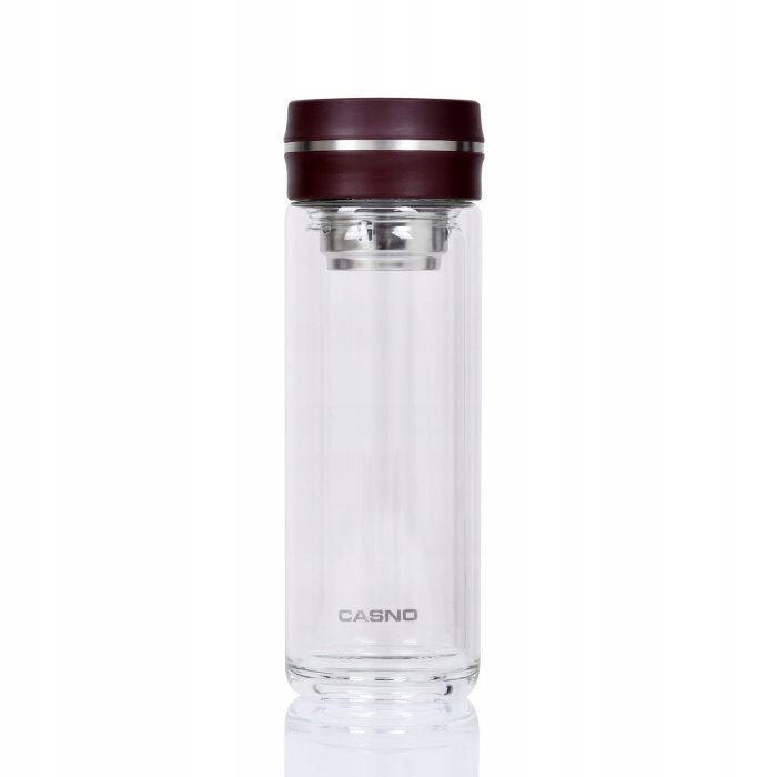

Butelka szklana na wodę Casno Erie Brązowa 320ml