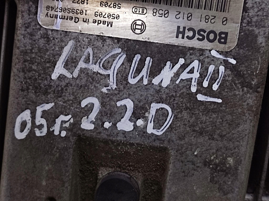 RENAULT LAGUNA II control unit of the engine 0281012058