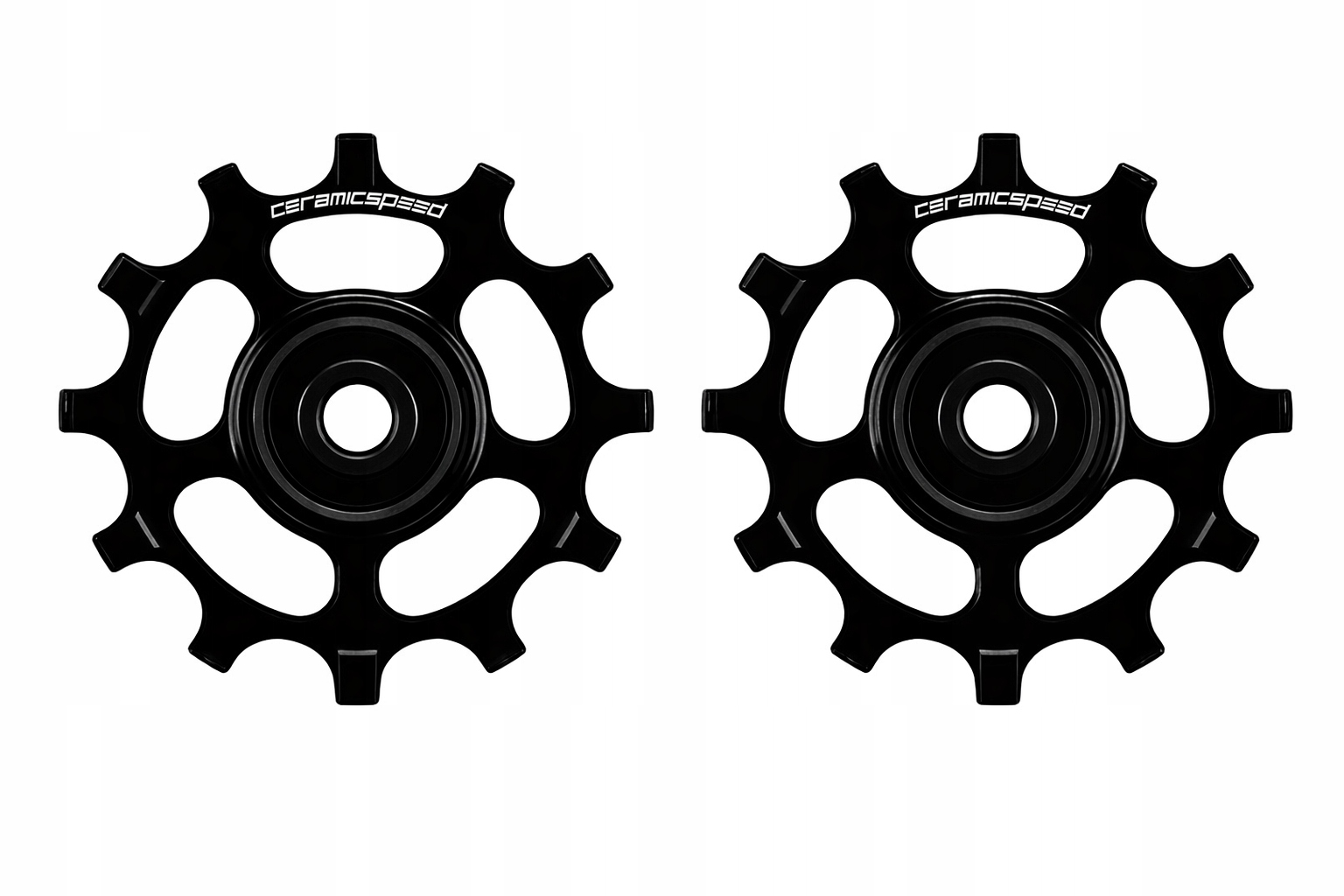 Ceramicspeed Kolečka Přehazovačky Pro Shimano 11RZ Nw 9100/8000/XT/XTR Černá
