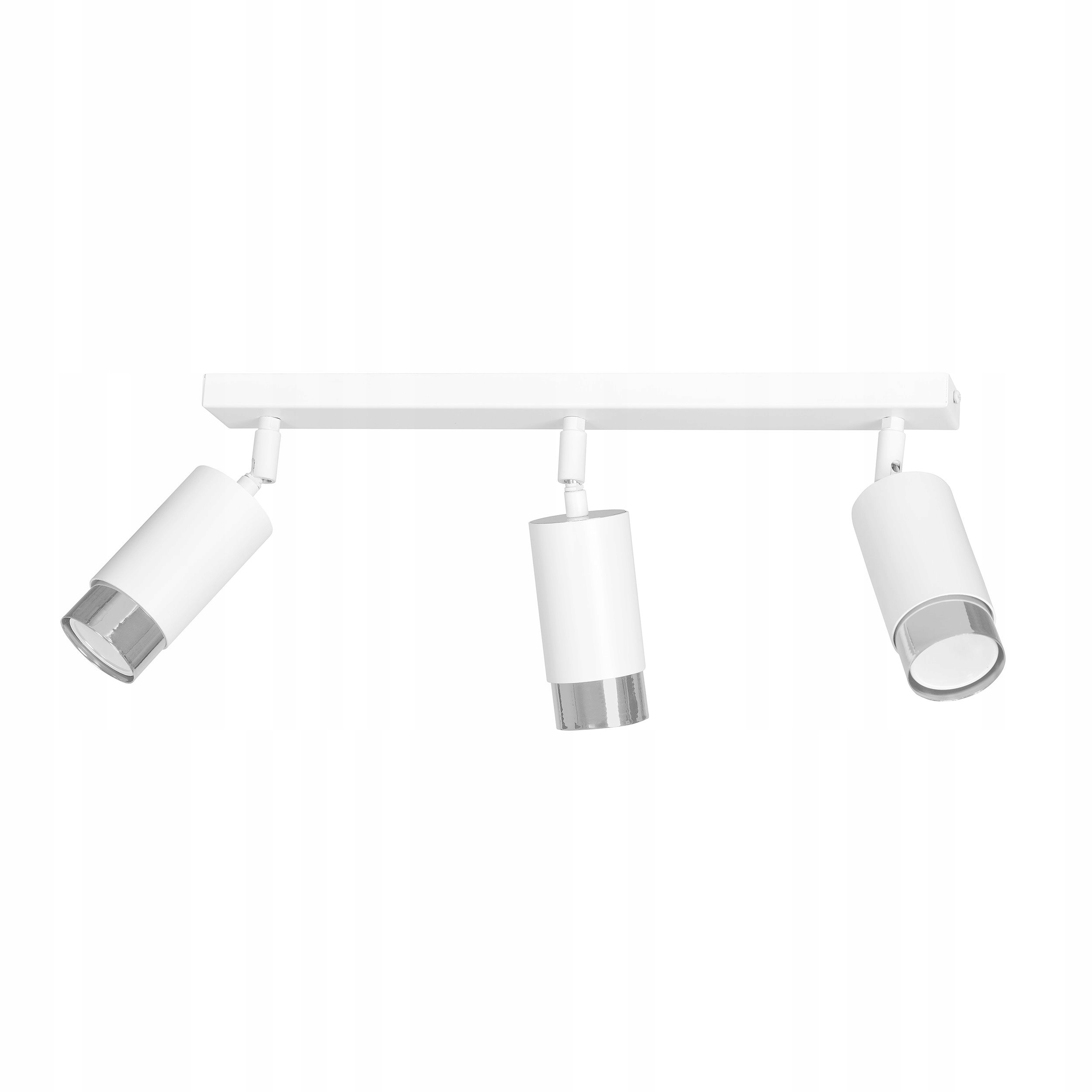 Spot reflektor stropné svietidlo Hiro trojitý biely chróm elegantný glamour na halu