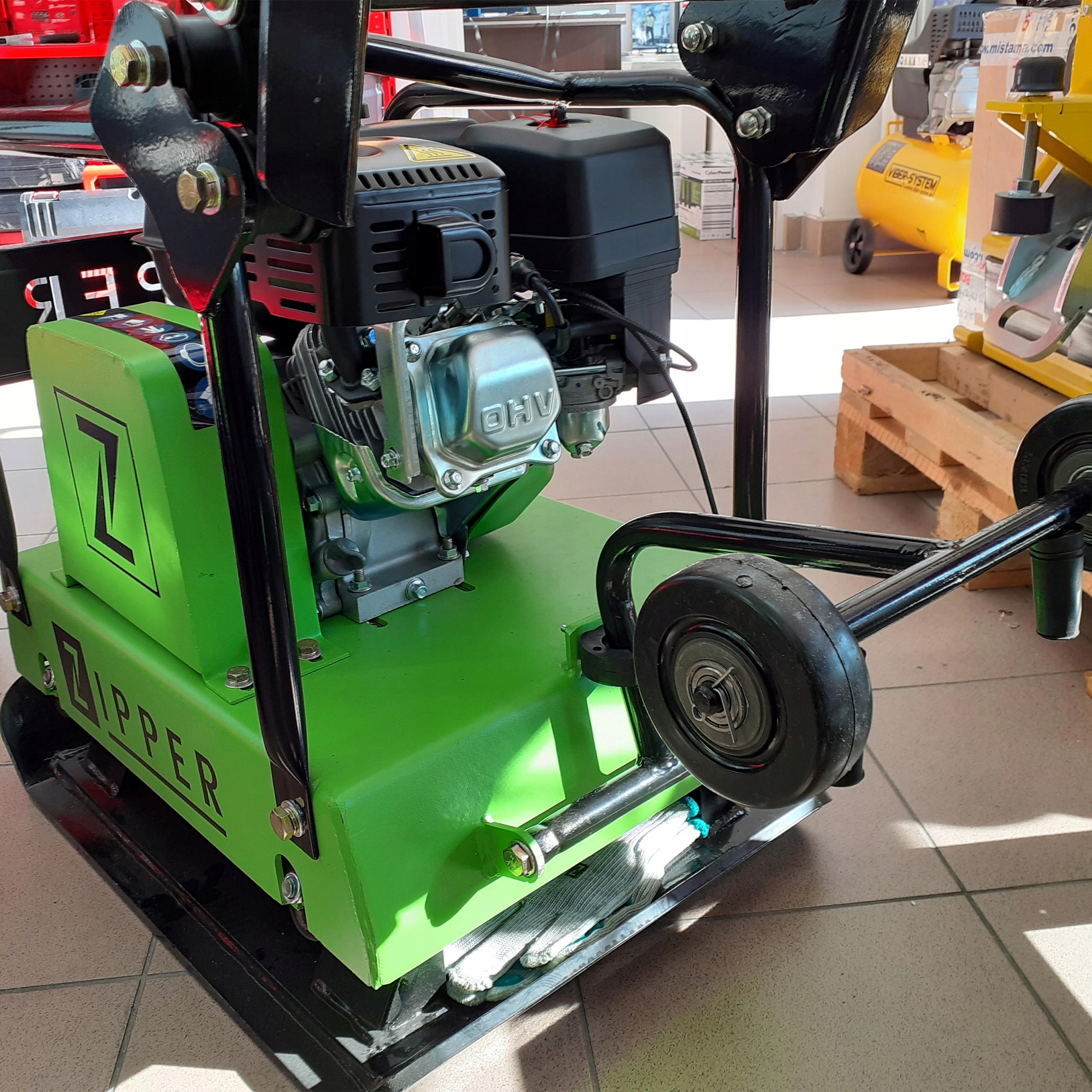 ZAGĘSZCZARKA DO KOSTKI Z POSUWEM 120KG + KÓŁKA Rozruch ręczny