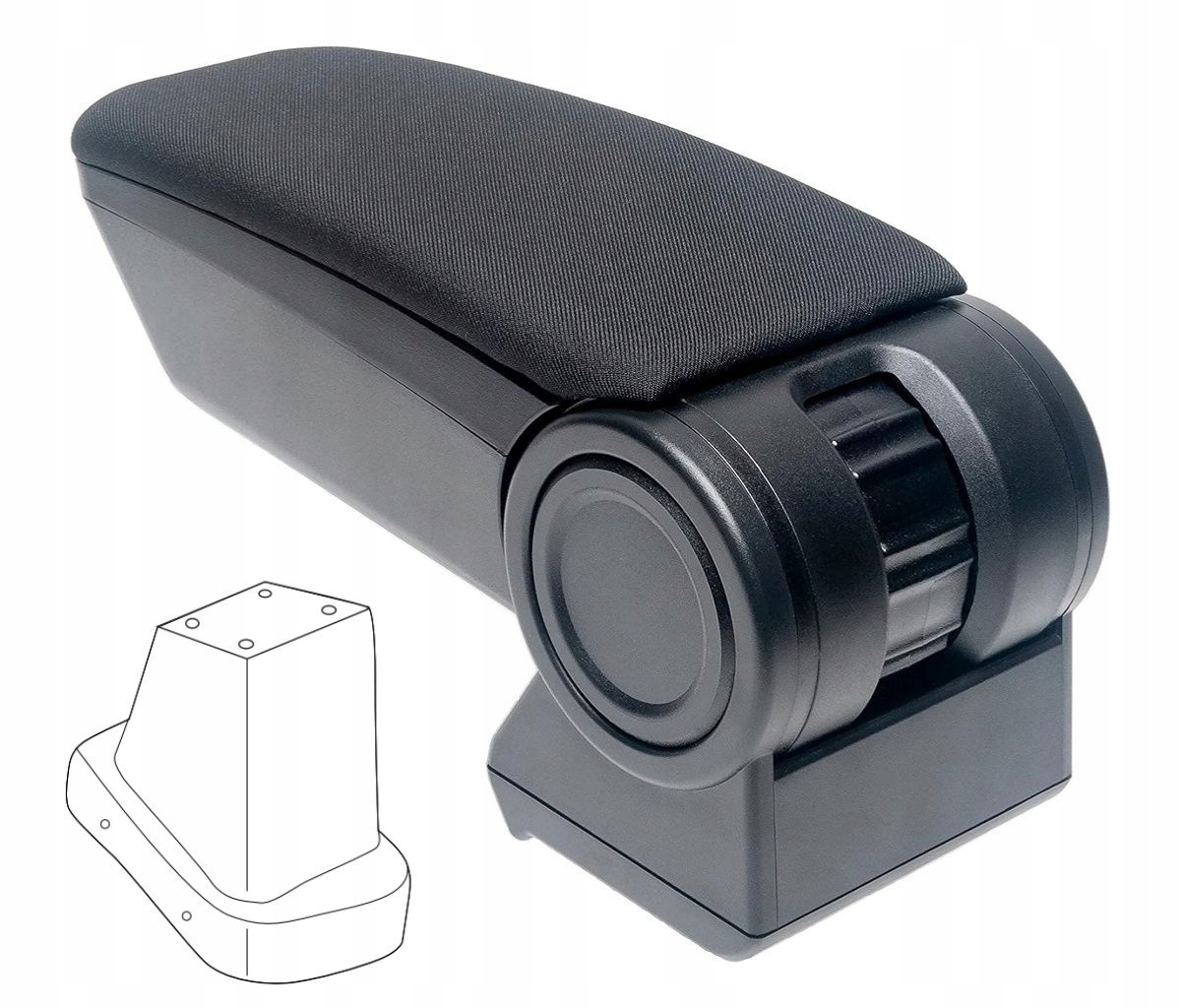 Loketní opěrka Armster 3, Renault Clio V, 2019- , tkanina