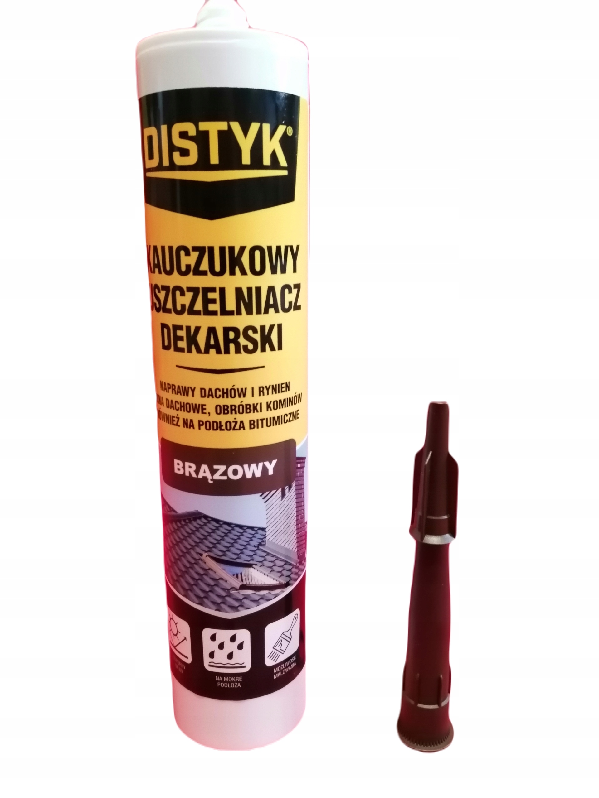 

Uszczelniacz dekarski Brązowy kauczukowy Uv 280ml