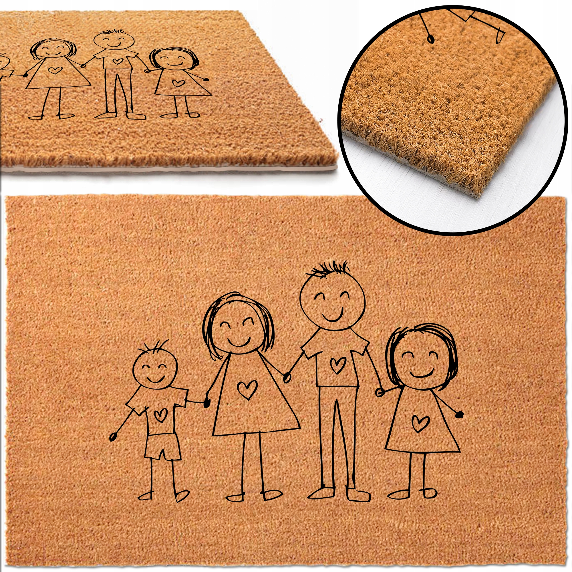 

Wycieraczka pod Drzwi 40x60 Family Wiele Wzorów