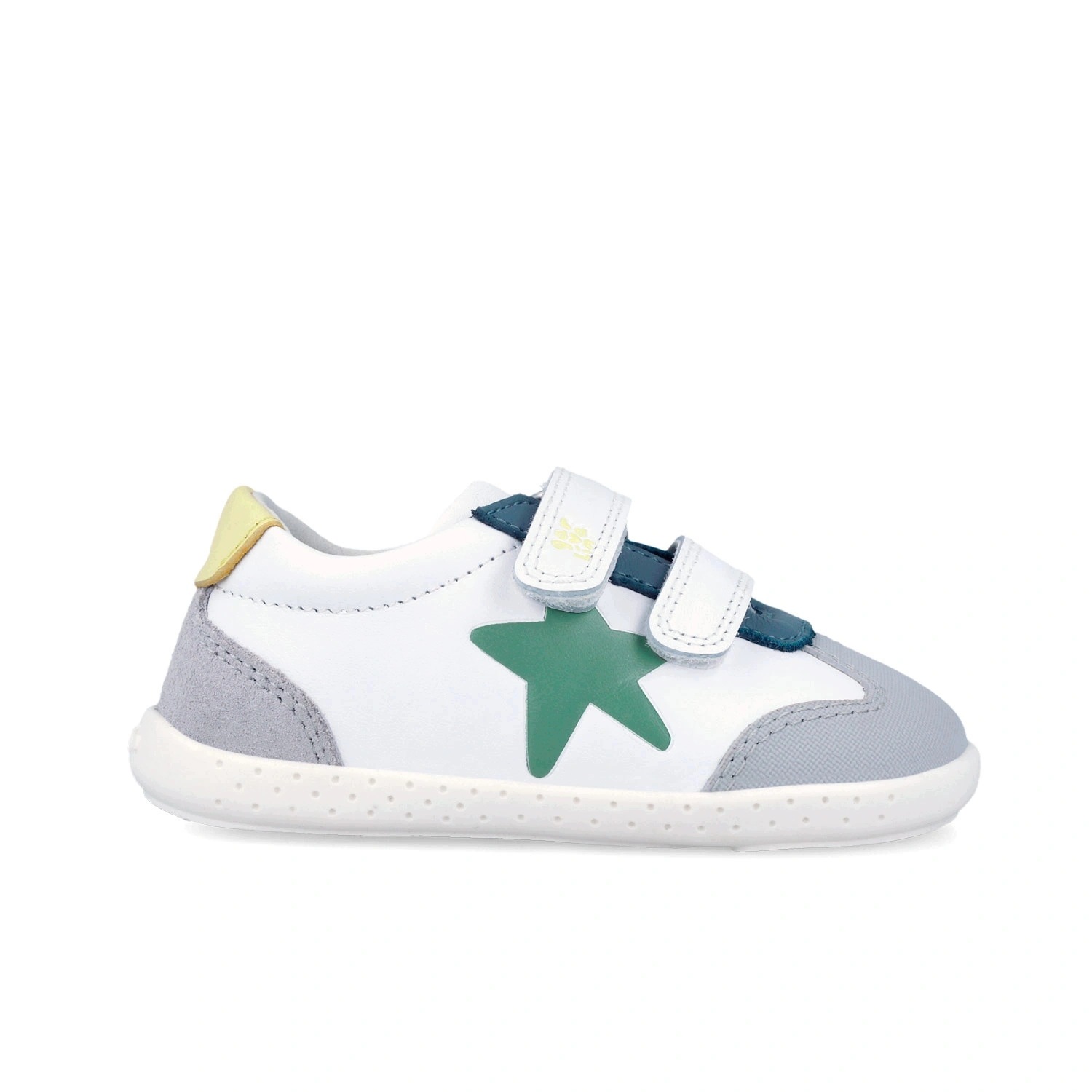 Buty barefoot sneakersy skórzane dziecięce Garvalin Sauvage Star biały 24
