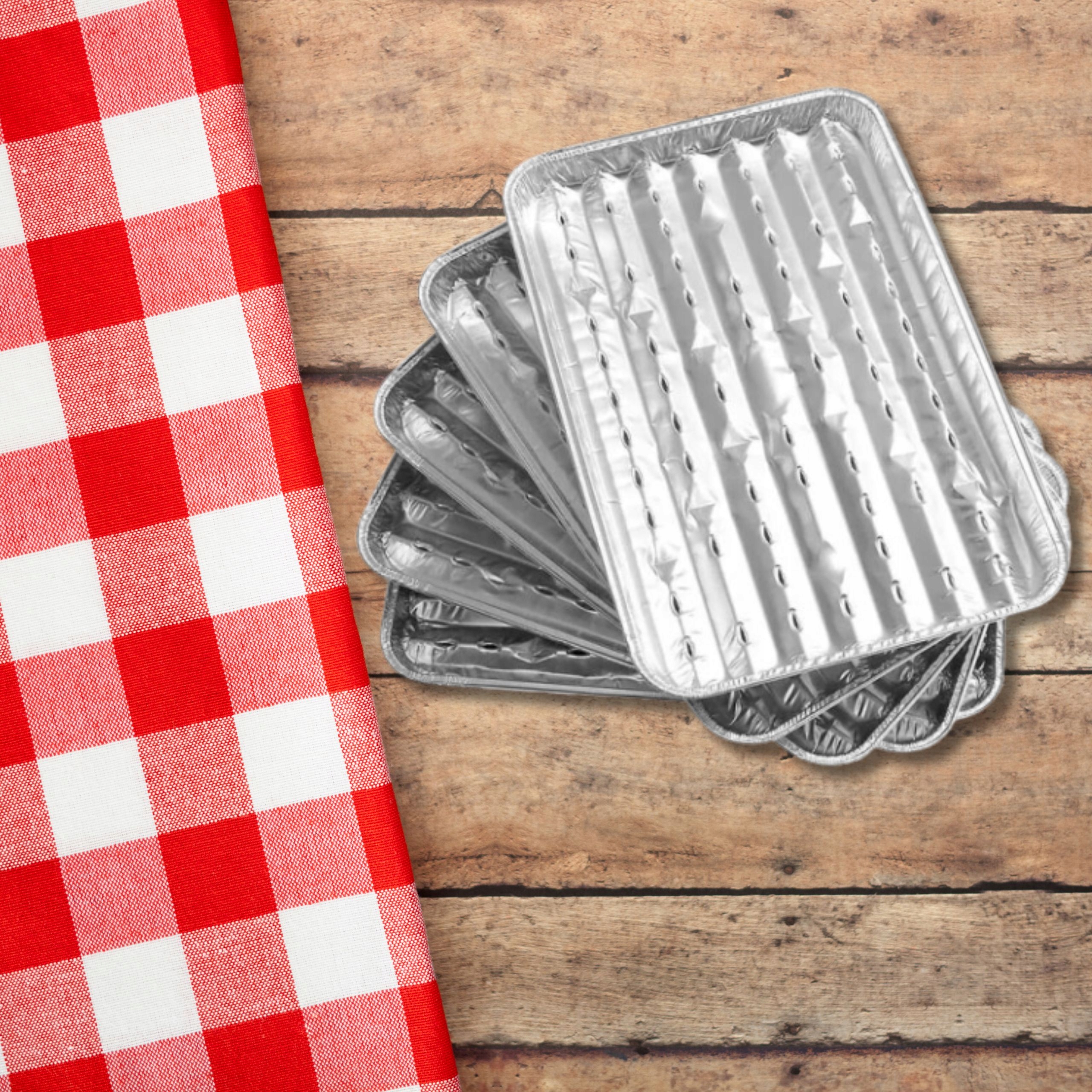 AKU TACKI DO GRILLA DUŻE PROSTOKĄTNE ALUMINIOWE 34x22CM 3 SZT. Kod producenta 5902365040392