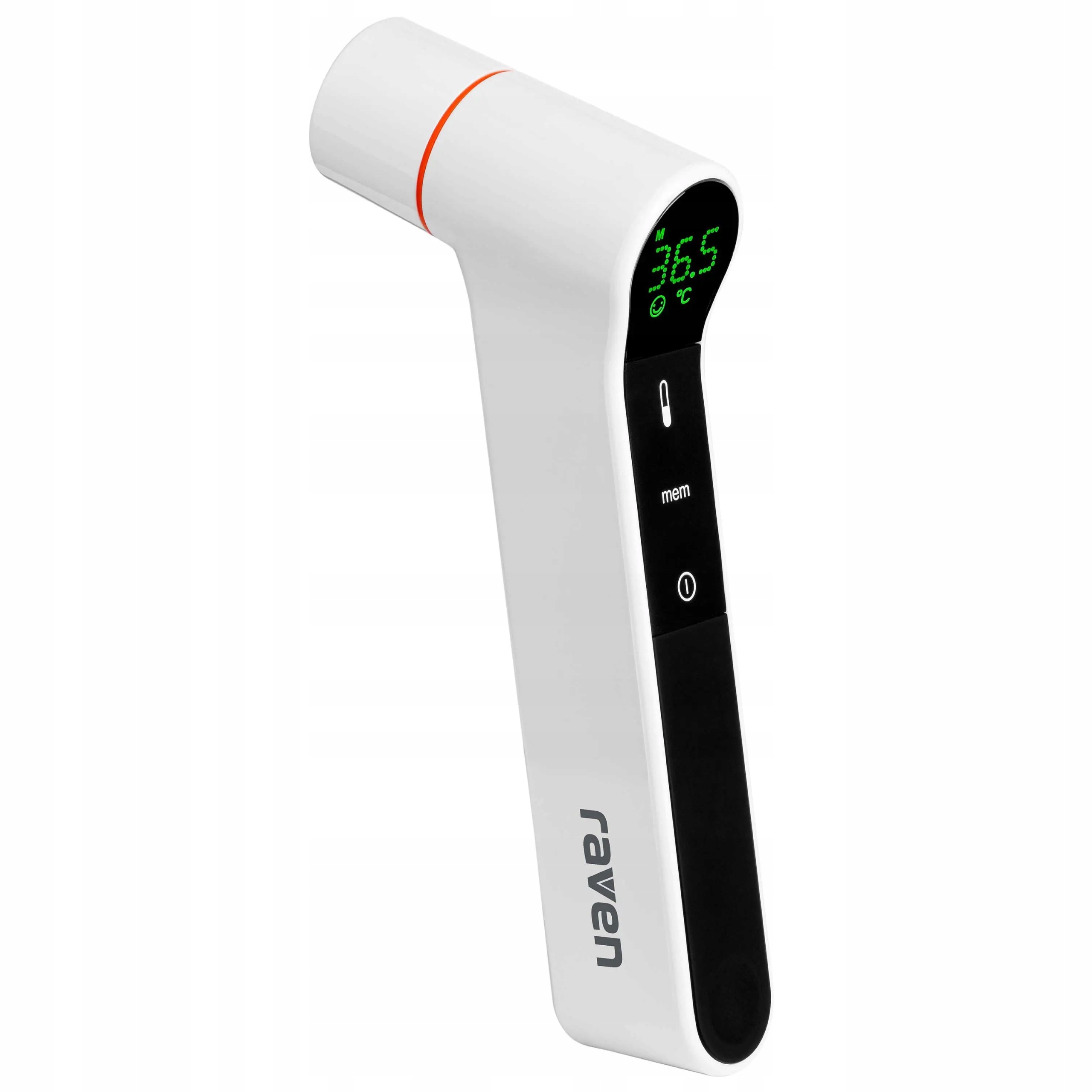 Termometr bezdotykowy bateryjny do czoła ucha Raven ETBD003X Pomiar w 1s