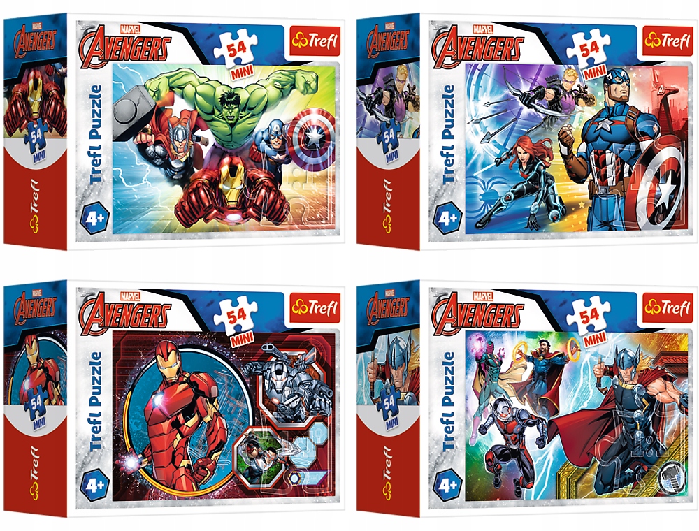 

1szt. Puzzle 54 el. Mini Bohaterowie Avengers