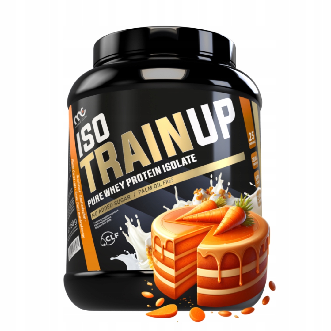 Muscle Clinic Iso Train Up 2250g Wpi proteinový izolát mrkvové těsto