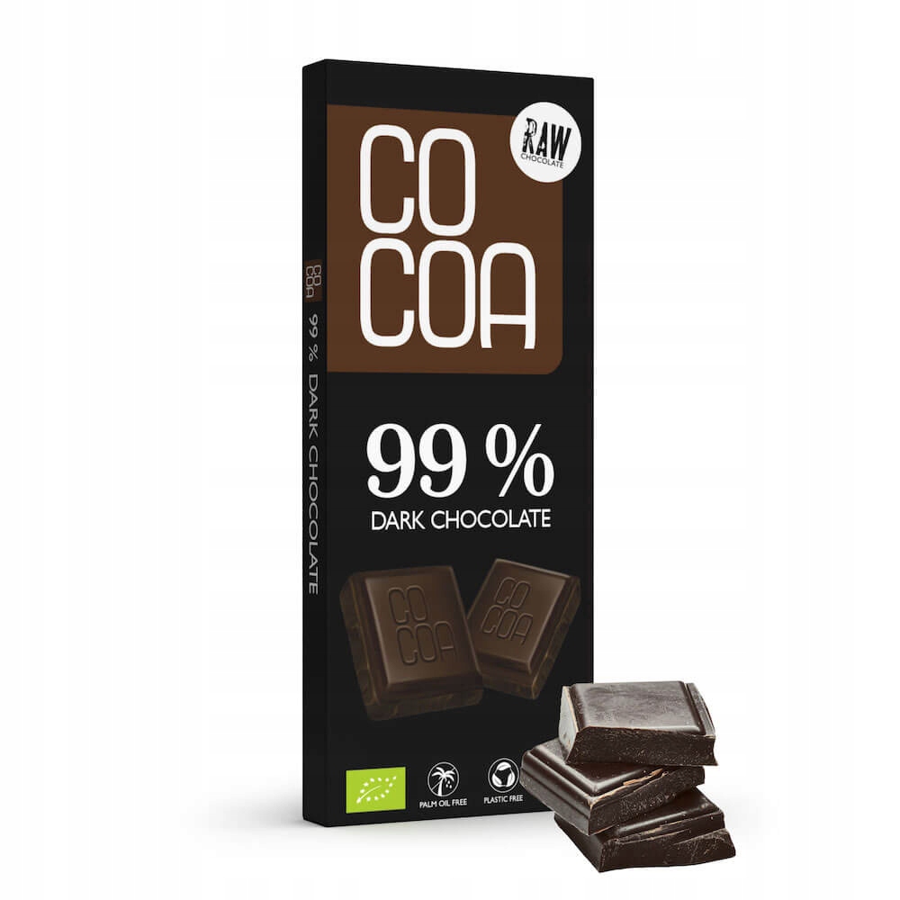 Levně 3x Hořká čokoláda surová 99% Bio 40 g Cocoa