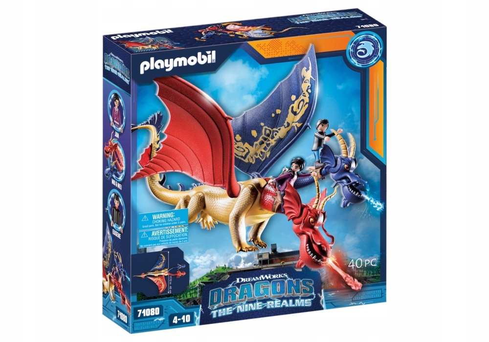 

Playmobil Dragons Zestaw Smok Wu i Wei Figurka Jun