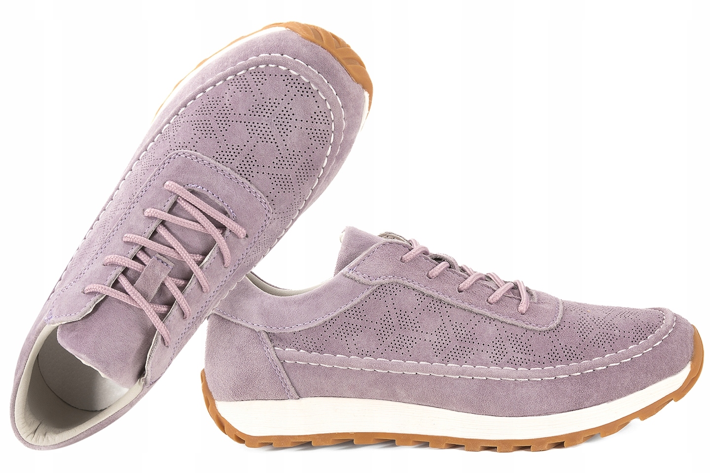 Sergio Leone SP-001 Ažurové Kožené Polobotky Sportovní Tenisky Zamsz 37 Wr