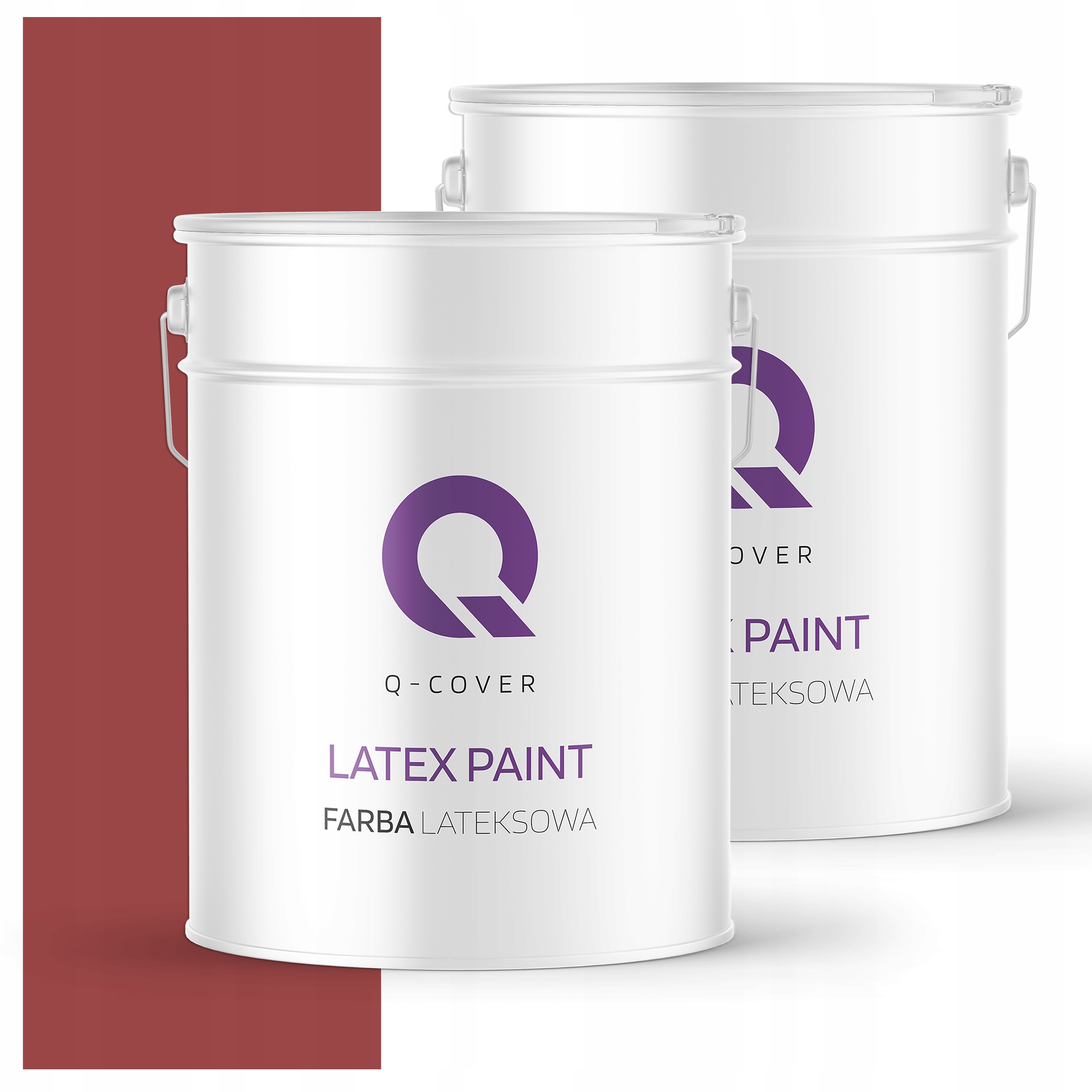 Latexová farba na interiér steny Stropy 10L Hlboká matná červená tmavá