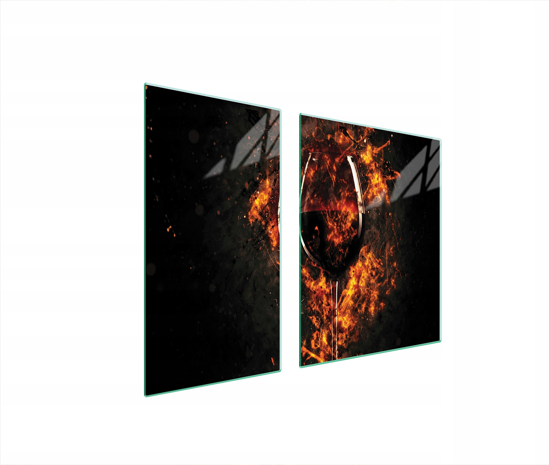 Skleněná Ochranná Deska Na Sporák 90x52 Víno Tvrzené Sklo